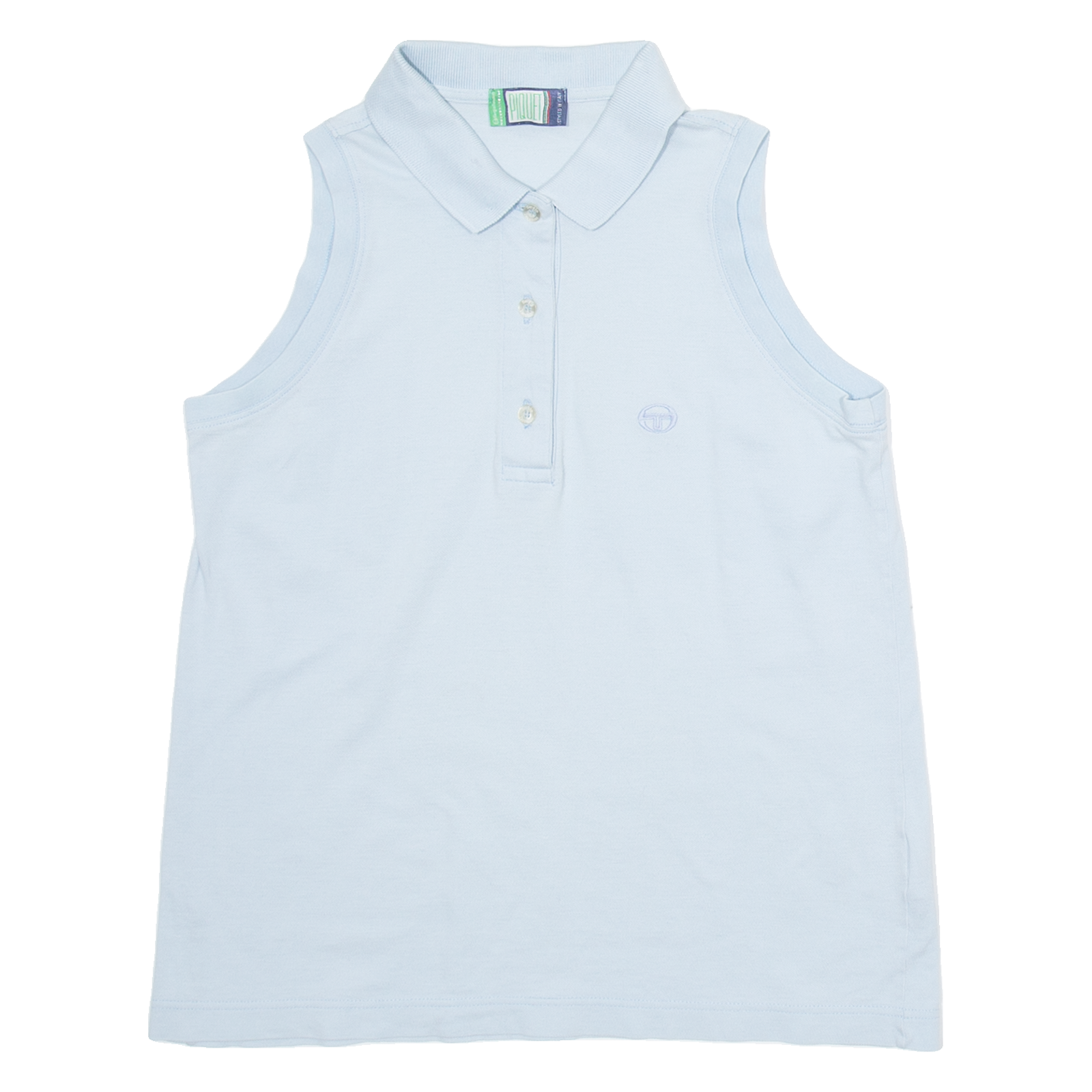 PIQUET Womens Polo Shirt Blue Sleeveless S Refurbished - N/A refurbished available on Cerqular
