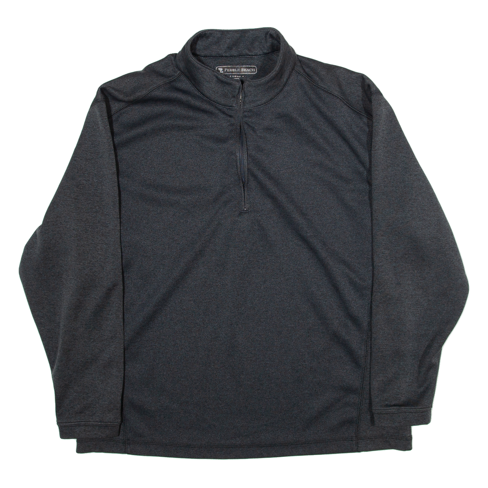 PEBBLE BEACH Womens Sweatshirt Grey 1/4 Zip M Refurbished - N/A refurbished available on Cerqular
