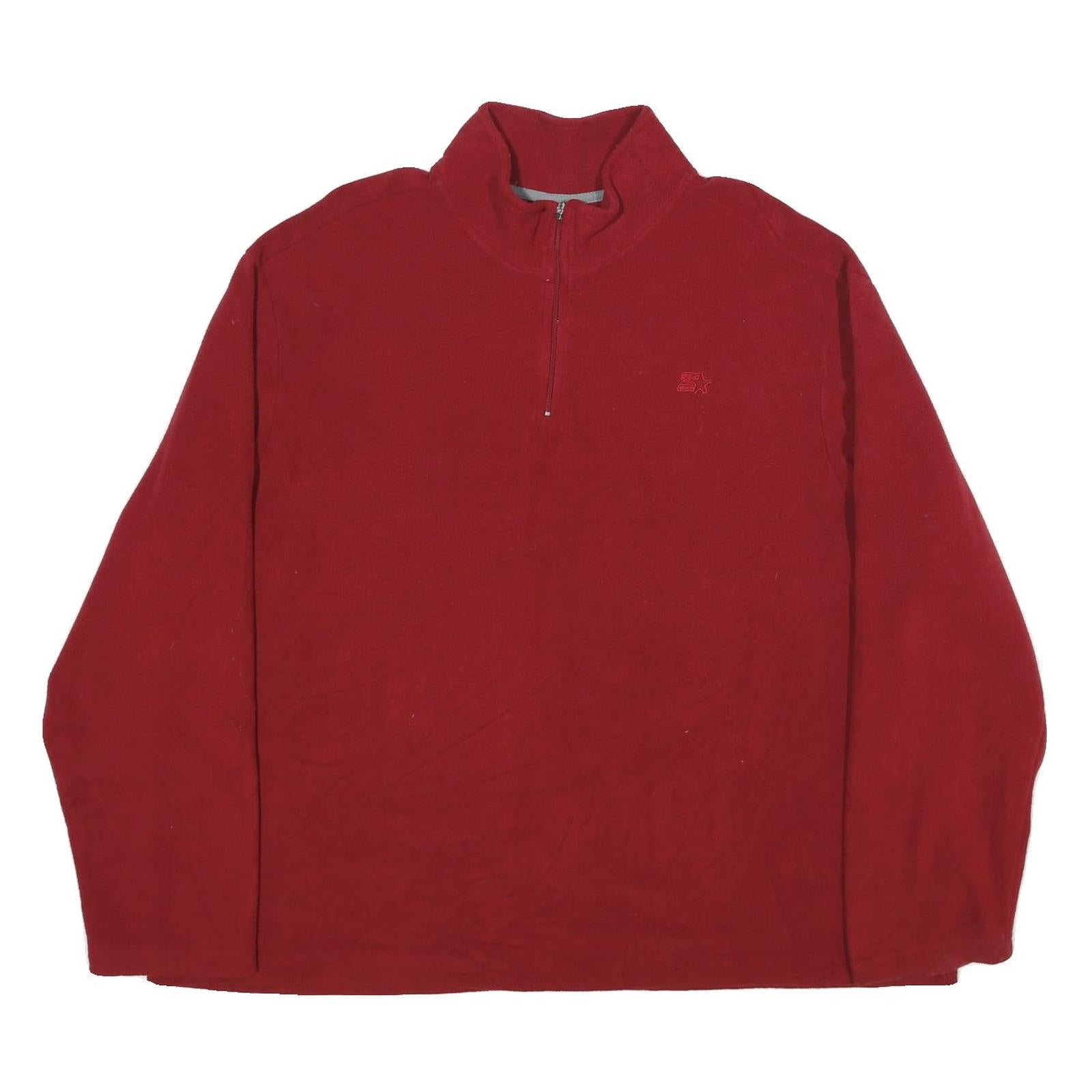 STARTER Mens Red Plain Pullover Jumper Crew Neck Basic Knit 2XL Refurbished - N/A refurbished available on Cerqular