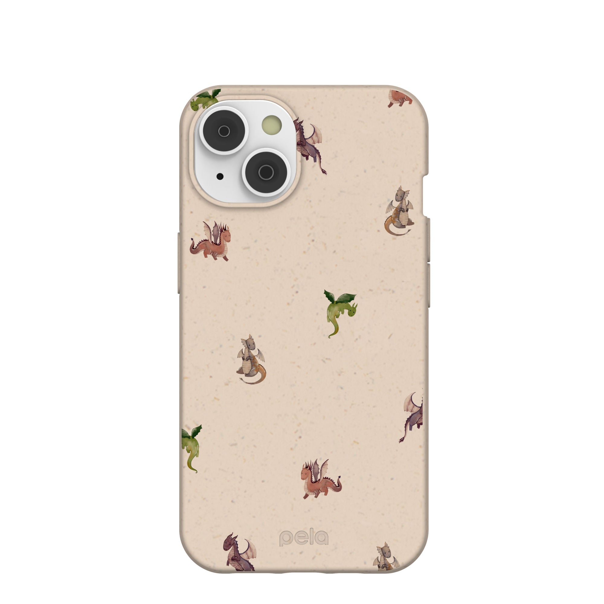 Seashell Lil Dragons iPhone 14/16e Case Refurbished - Pela Case refurbished available on Cerqular