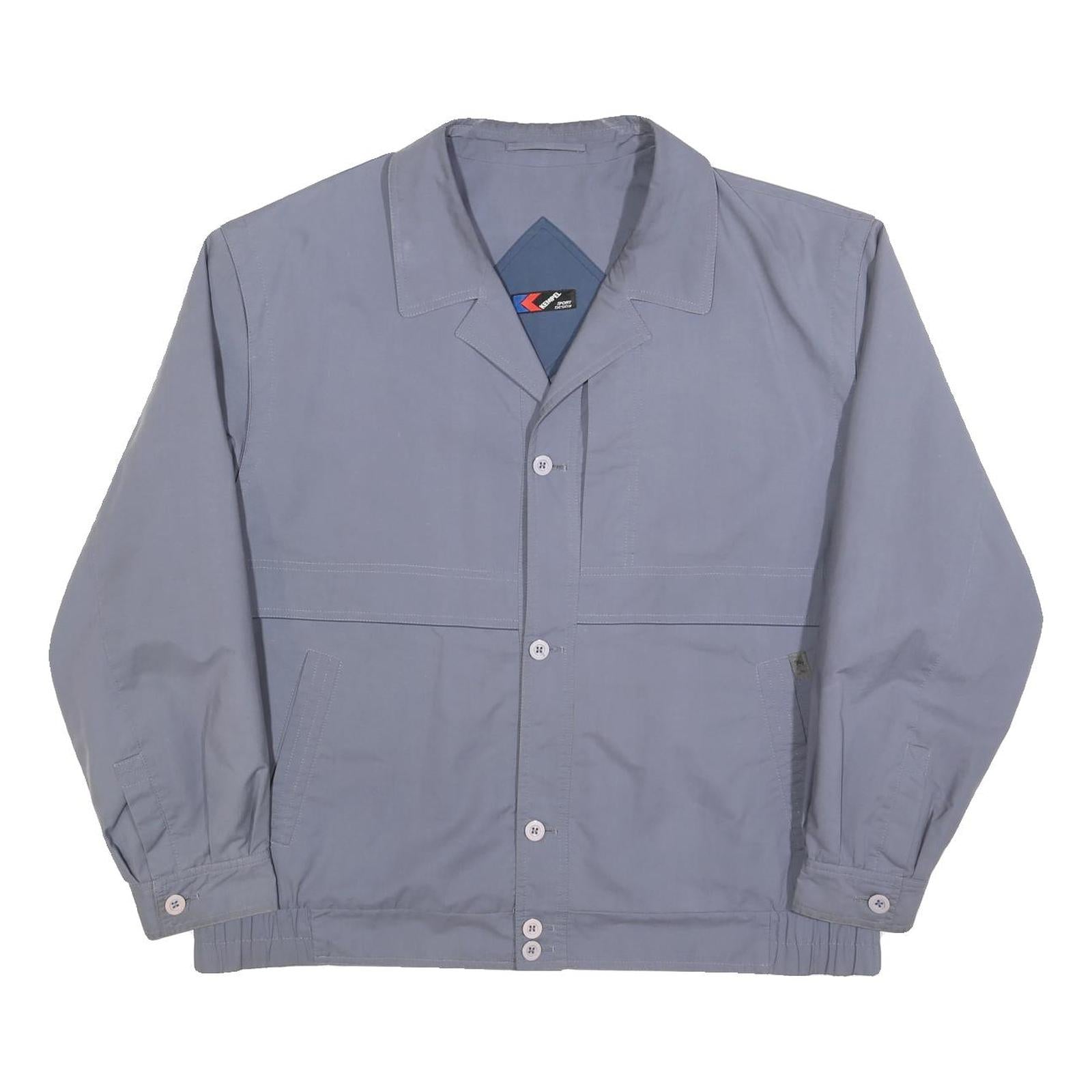KEMPEL Mens Blue Jacket XL Cotton Blend Button Closure Classic Fit Casual Refurbished - N/A refurbished available on Cerqular
