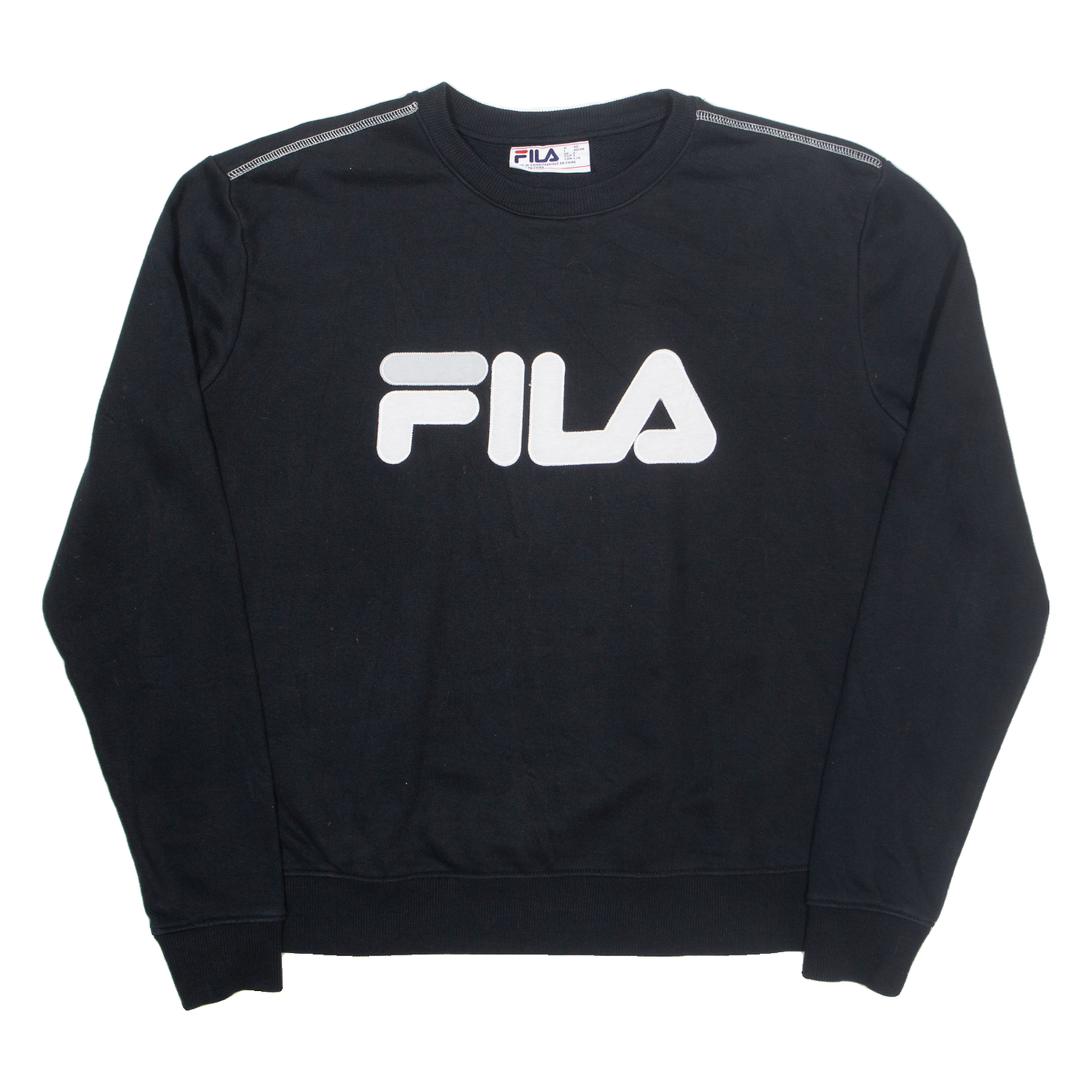 FILA Mens Sweatshirt Black L Refurbished - N/A refurbished available on Cerqular