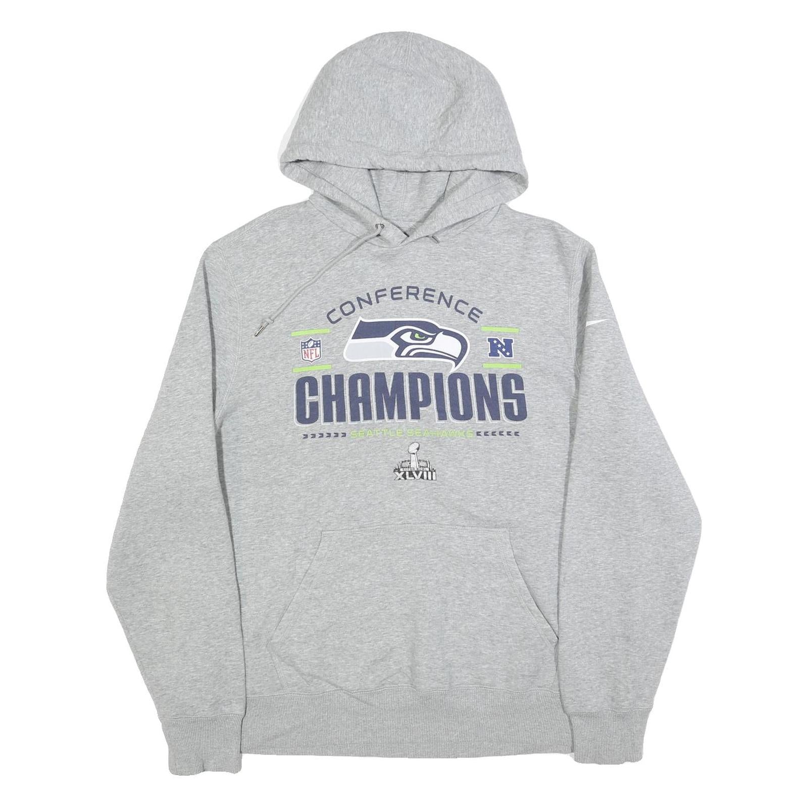 Buy NIKE Mens Grey Conference Champions Hoodie XL NFL Football Sweatshirt Refurbished - $45.49 NIKE Mens Grey Conference Champions Hoodie XL NFL Football Sweatshirt Refurbished - N/A refurbished available on Cerqular