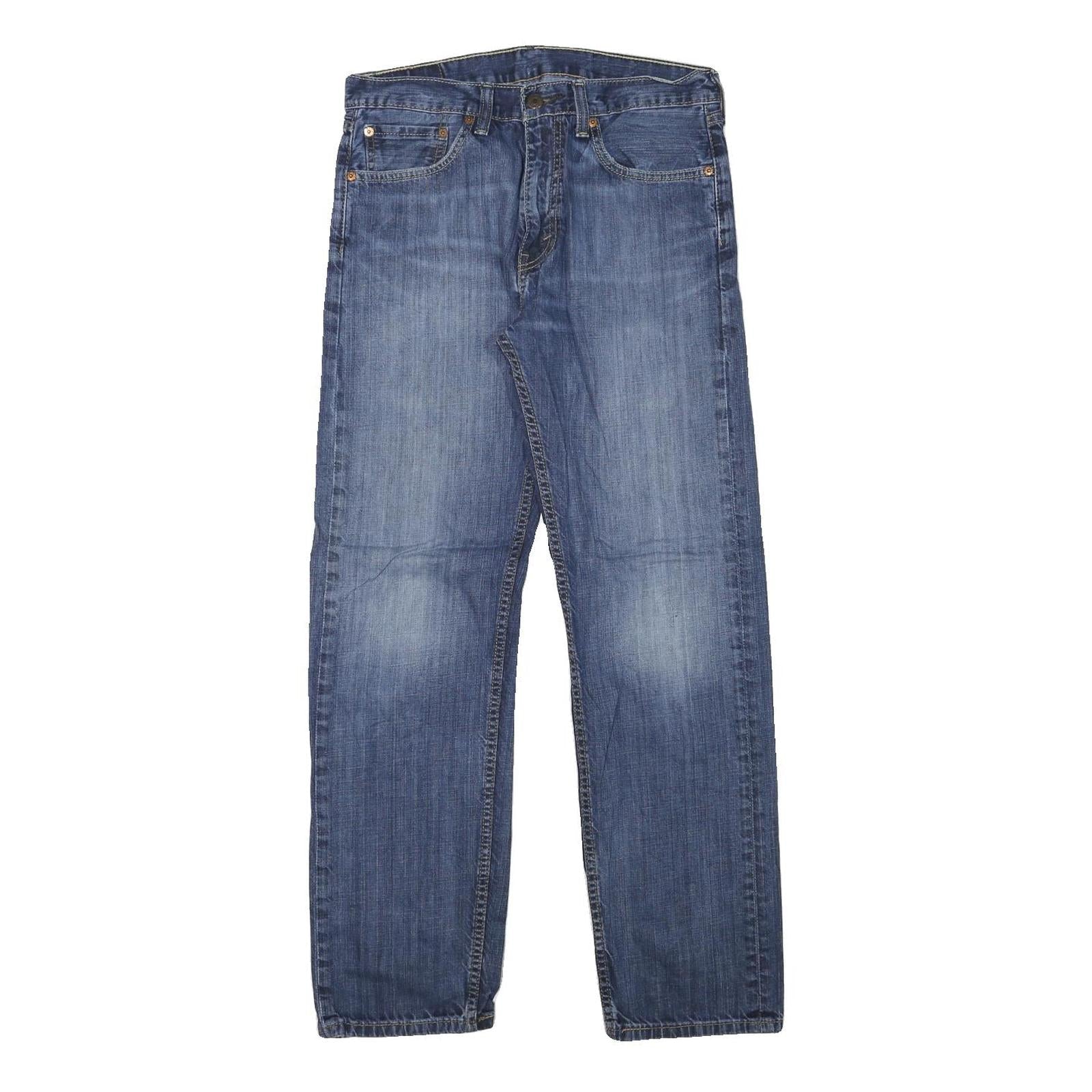 LEVI'S Mens Jeans Blue Regular Straight Denim Medium W30 L30 Casual Zip Refurbished - N/A refurbished available on Cerqular