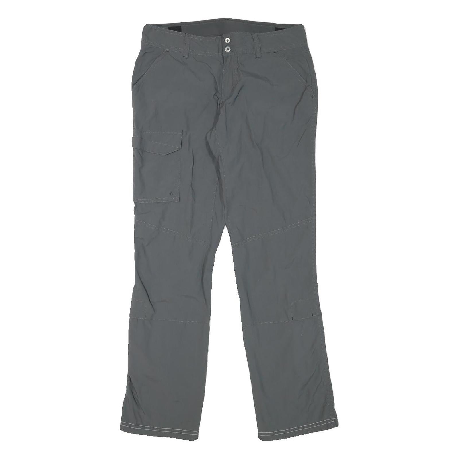 COLUMBIA Womens Grey Regular Fit Straight Leg Trousers W29 L28 Outdoor Zip Refurbished - N/A refurbished available on Cerqular
