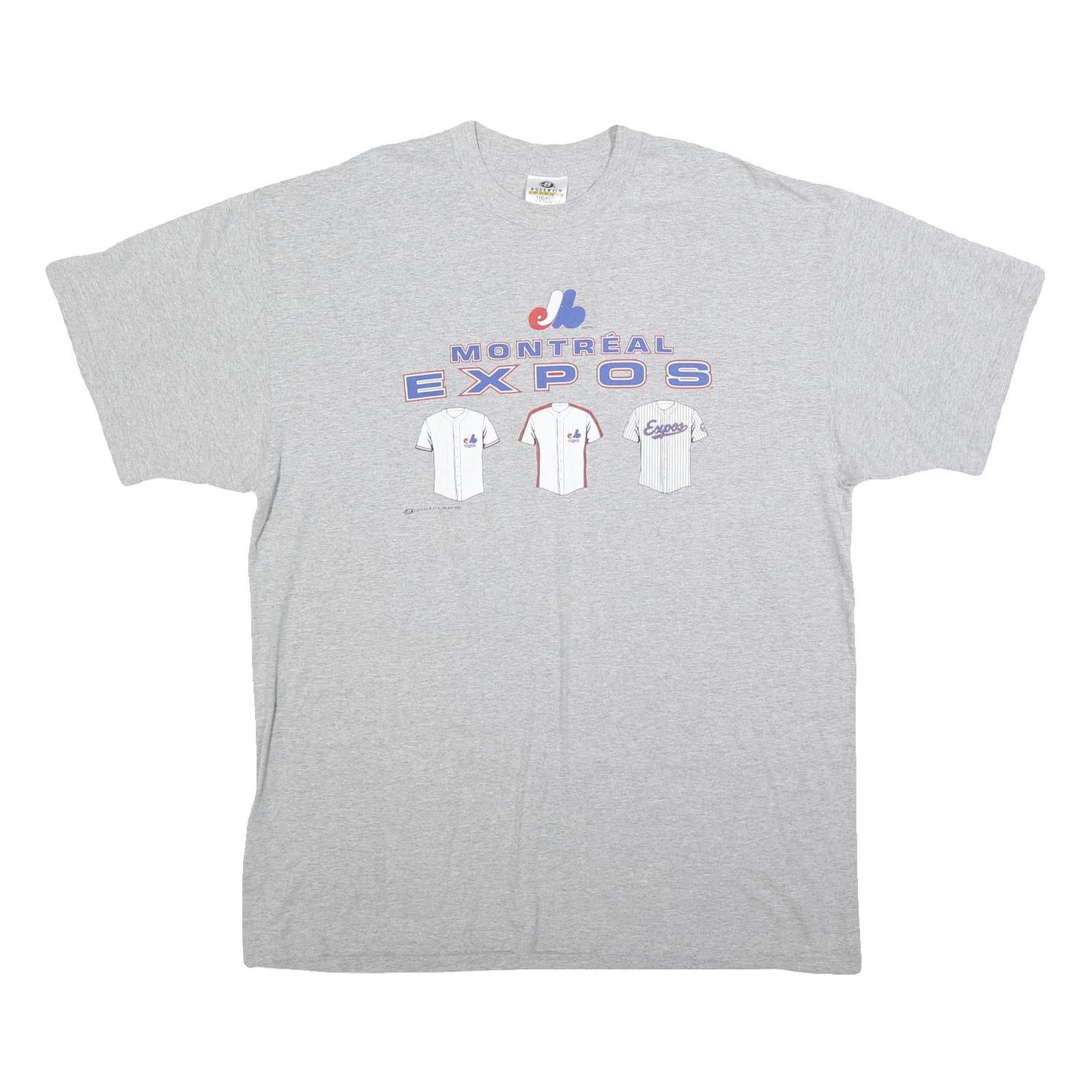 BULLETIN Mens Grey Montreal Expos Graphic T-Shirt 2XL Short Sleeve Crew Neck Refurbished - N/A refurbished available on Cerqular