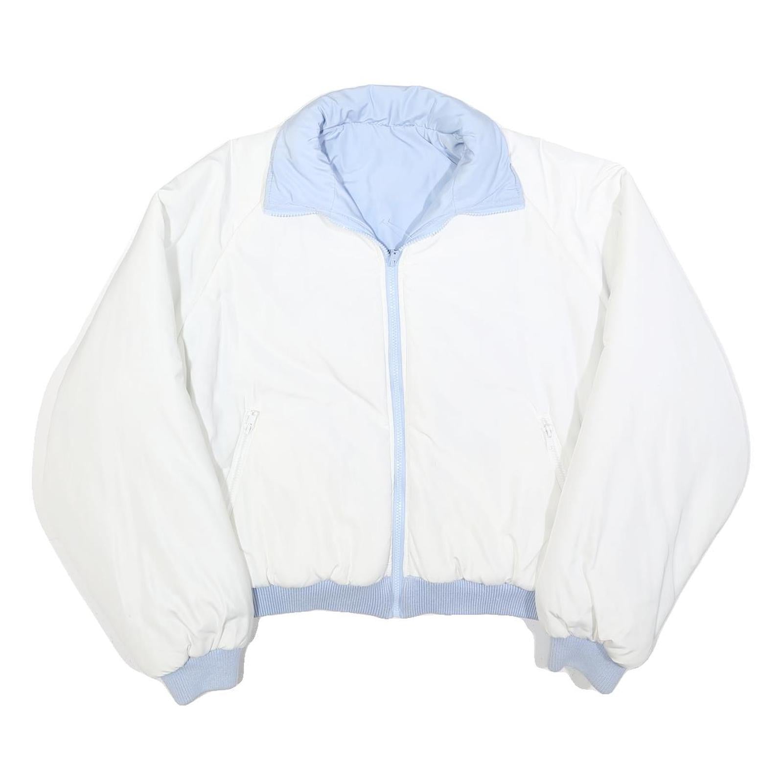 Buy Womens White & Light Blue Reversible Zip Polyester Blend Jacket L Plain Casual Refurbished - $37.69 Womens White & Light Blue Reversible Zip Polyester Blend Jacket L Plain Casual Refurbished - N/A refurbished available on Cerqular