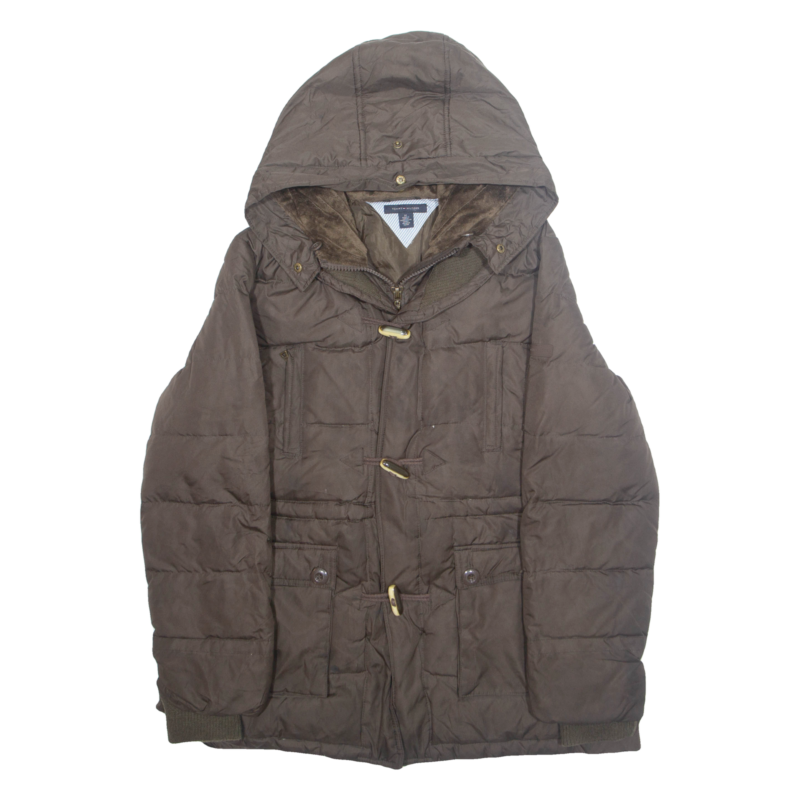 Buy TOMMY HILFIGER Womens Rain Jacket Brown Hooded M Refurbished - $37.69 TOMMY HILFIGER Womens Rain Jacket Brown Hooded M Refurbished - N/A refurbished available on Cerqular