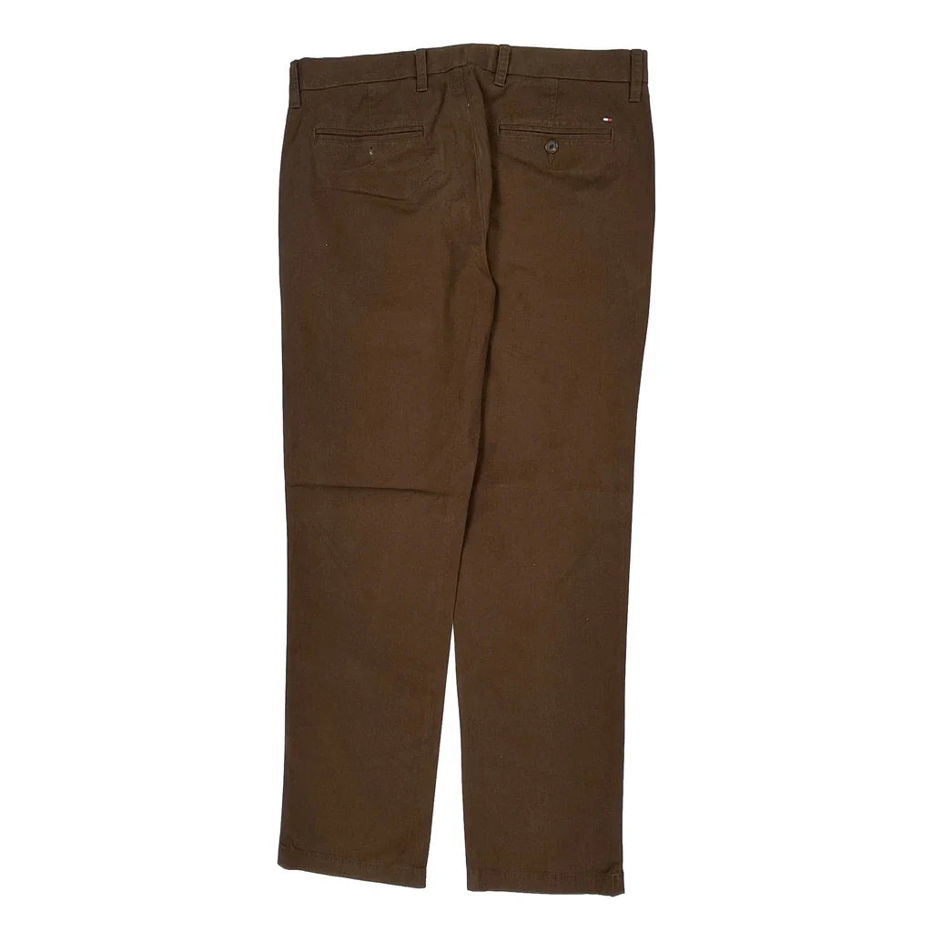 Buy Tommy Hilfiger Chinos - 36W 32L Brown Cotton Refurbished - $36.17 Tommy Hilfiger Chinos - 36W 32L Brown Cotton Refurbished - Thrifted (note: this is a term often used to describe second- refurbished available on Cerqular