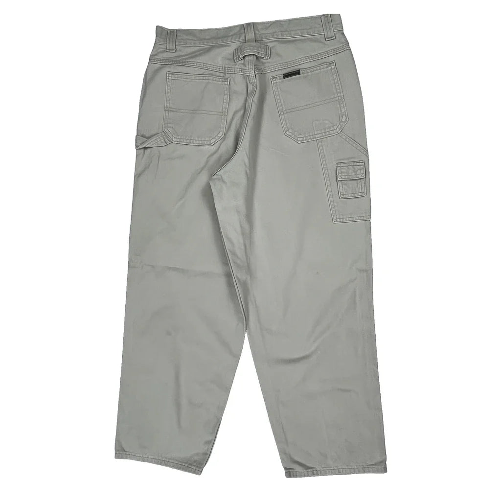 Unbranded Cargo Trousers - 31W 30L Beige Cotton Refurbished - Thrifted (note: this is a term often used to describe second- refurbished available on Cerqular