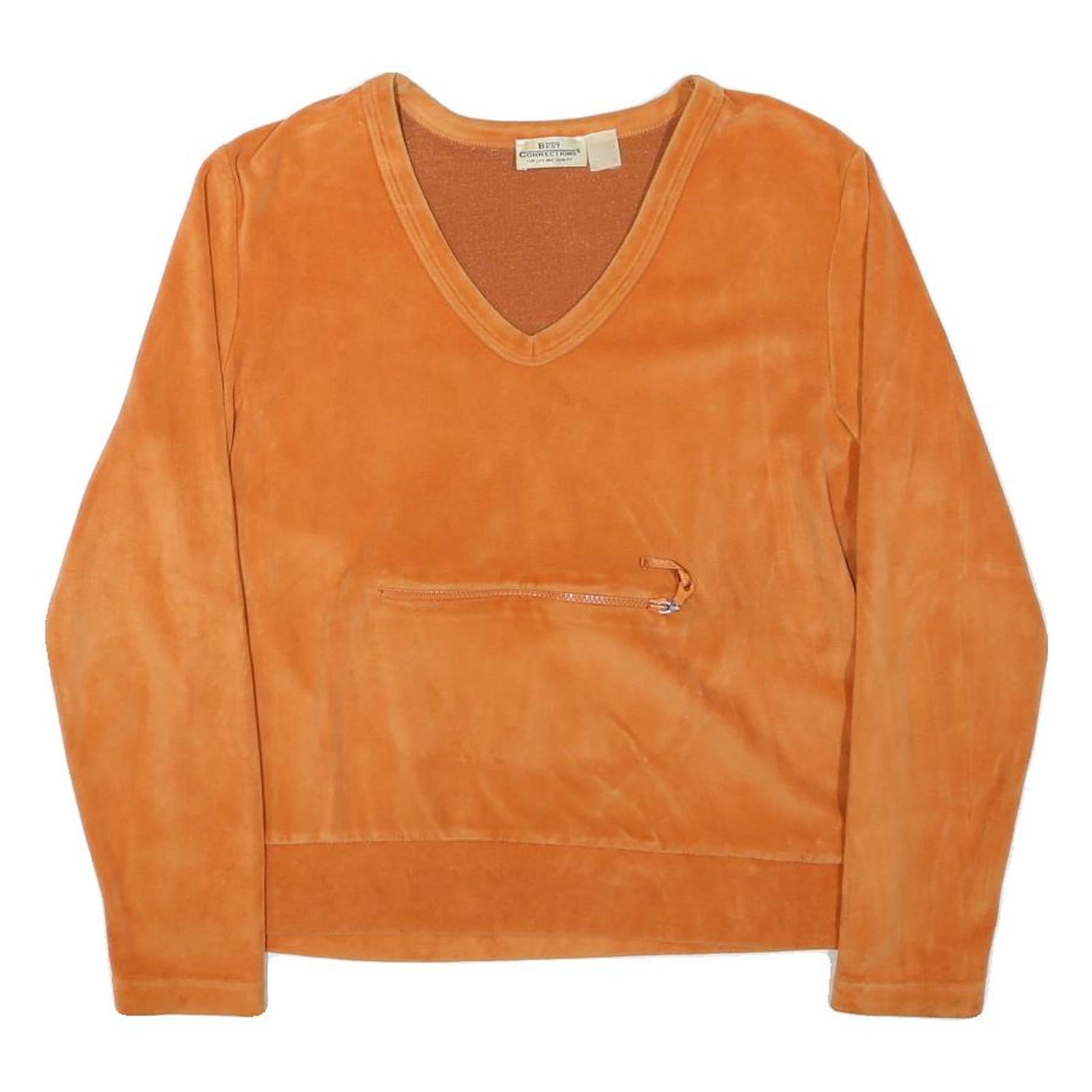 Buy BEST CONNECTION Womens Orange V-Neck M Zipper Pocket Sweatshirt Polyester Blend Refurbished - $27.29 BEST CONNECTION Womens Orange V-Neck M Zipper Pocket Sweatshirt Polyester Blend Refurbished - N/A refurbished available on Cerqular