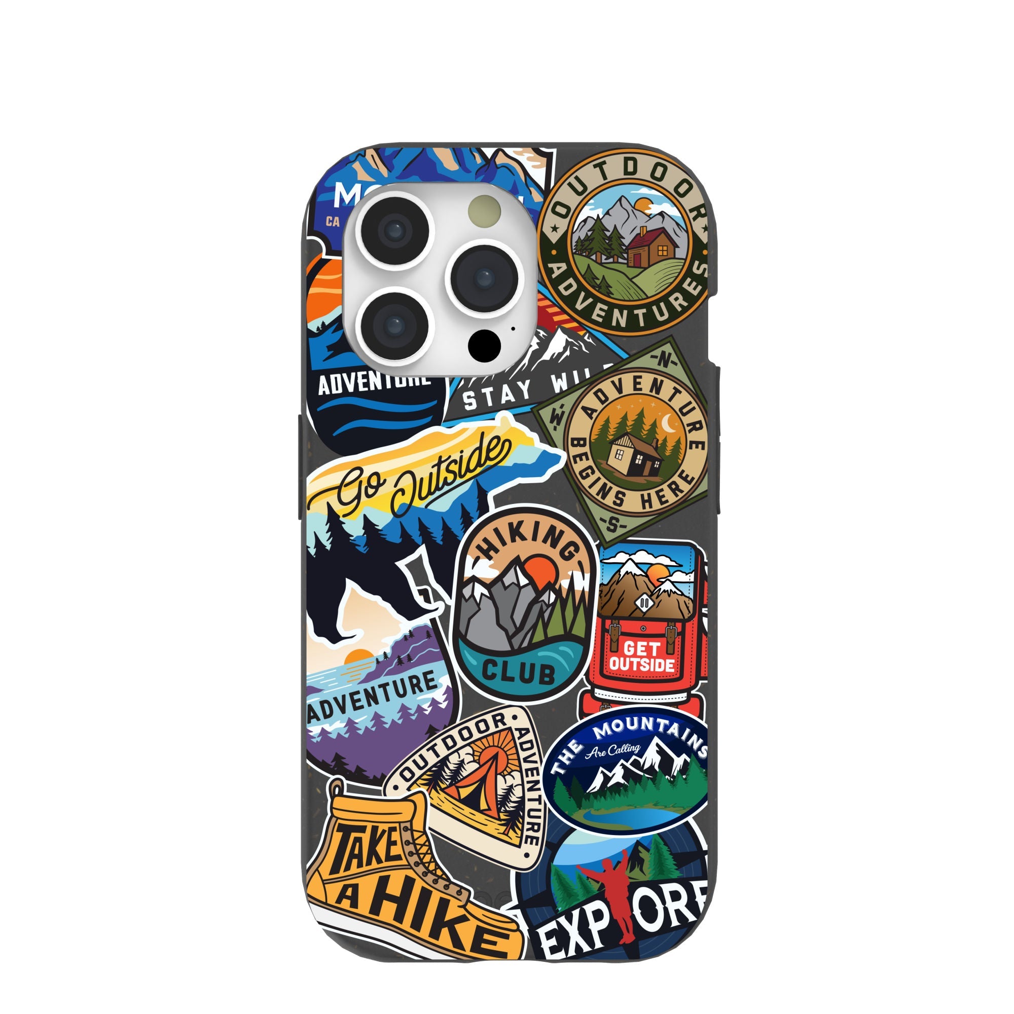 Buy Black Trail Stickers iPhone 15 Pro Case Refurbished - $65.00 Black Trail Stickers iPhone 15 Pro Case Refurbished - Pela Case refurbished available on Cerqular