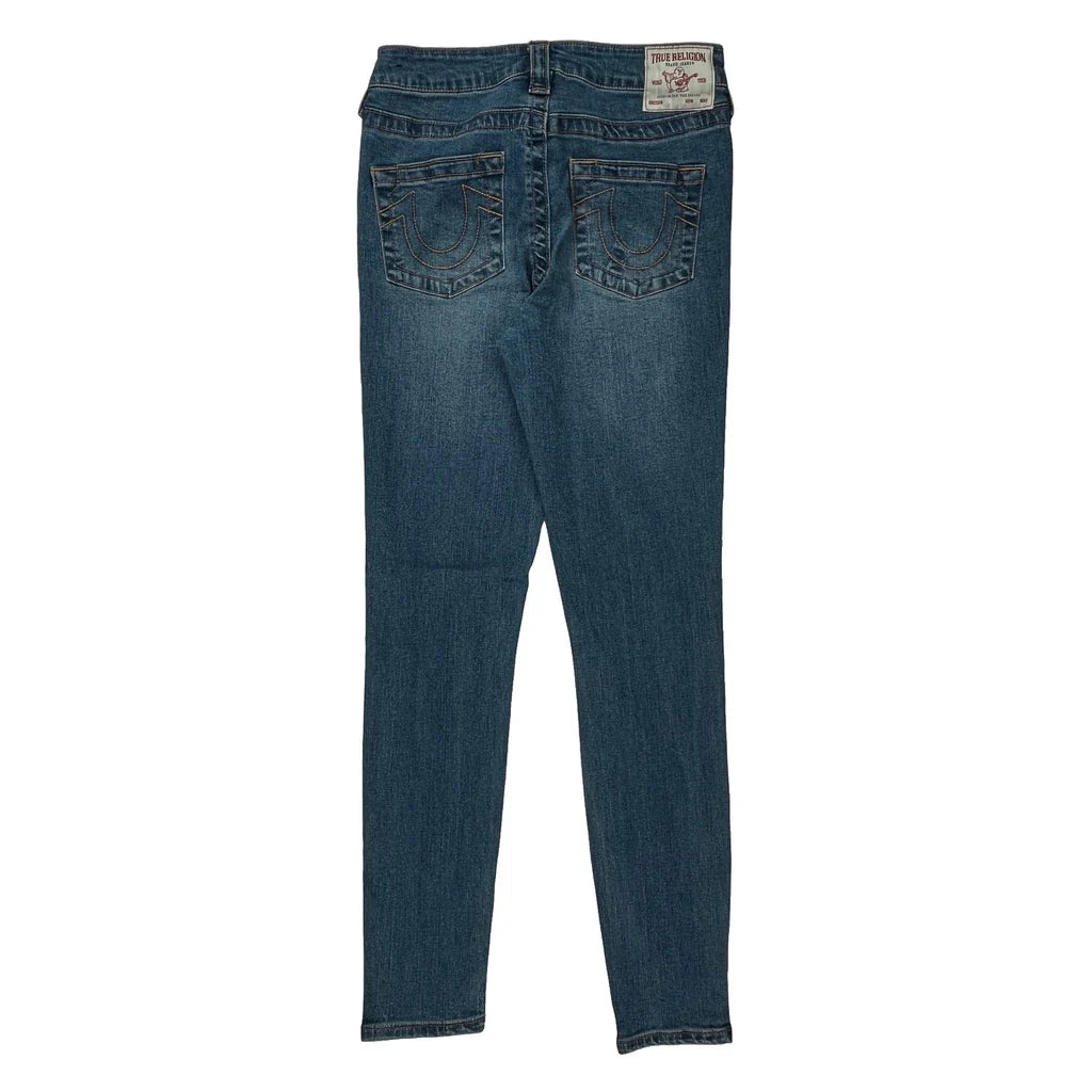 True Religion Skinny Jeans - 26W UK 6 Blue Cotton Refurbished - Thrifted (note: this is a term often used to describe second- refurbished available on Cerqular