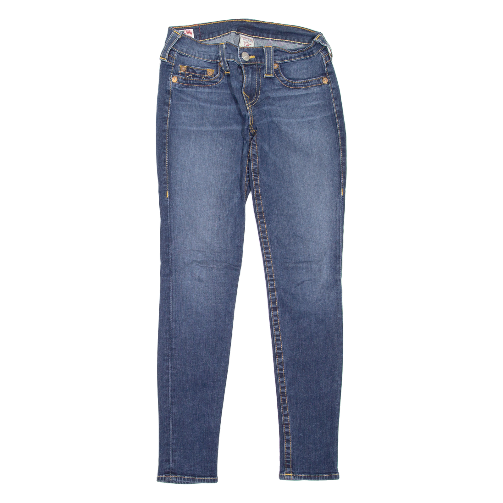 TRUE RELIGION Casey Womens Jeans Blue Slim Skinny Stone Wash W27 L29 Refurbished - N/A refurbished available on Cerqular