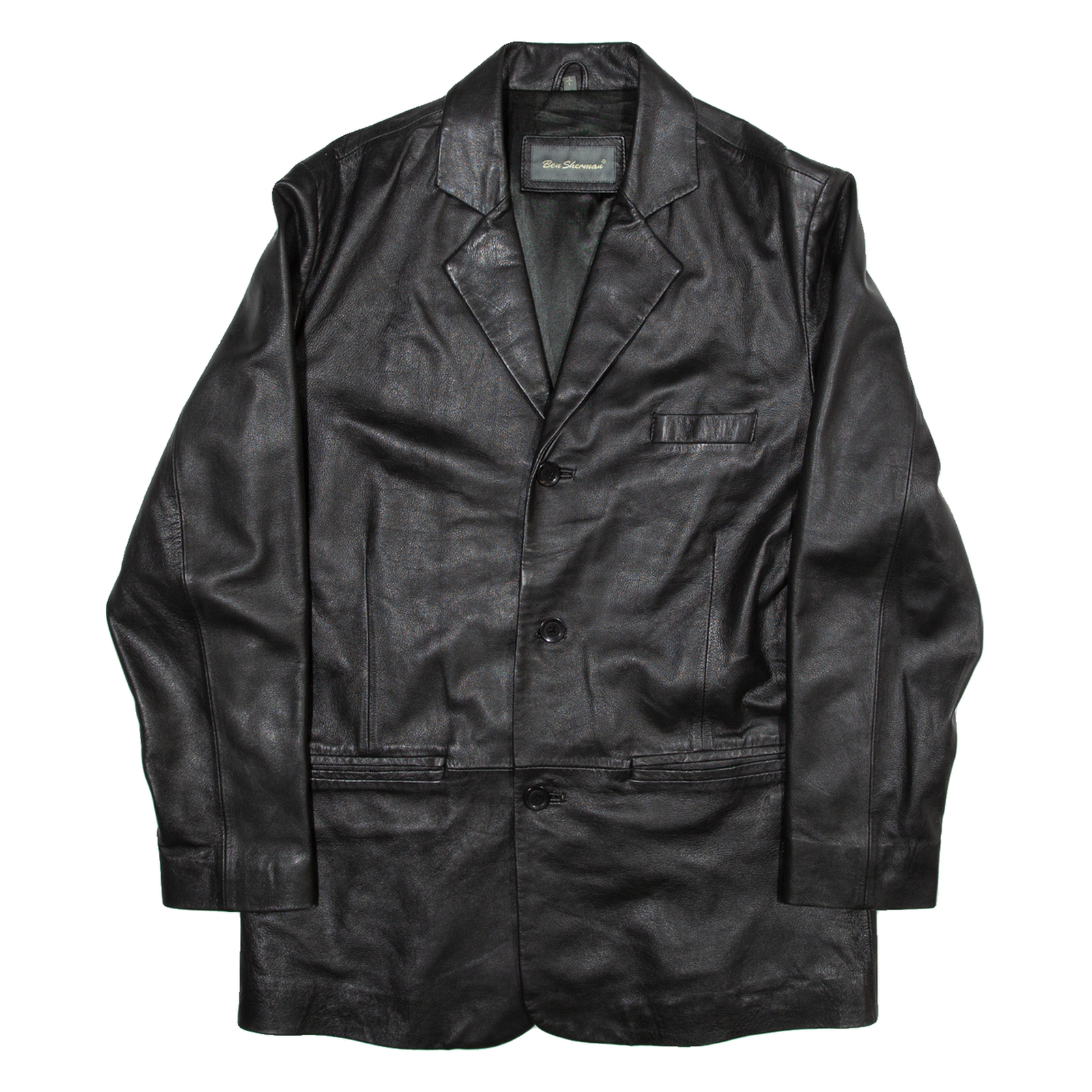 BEN SHERMAN Womens Blazer Coat Black L Refurbished - N/A refurbished available on Cerqular