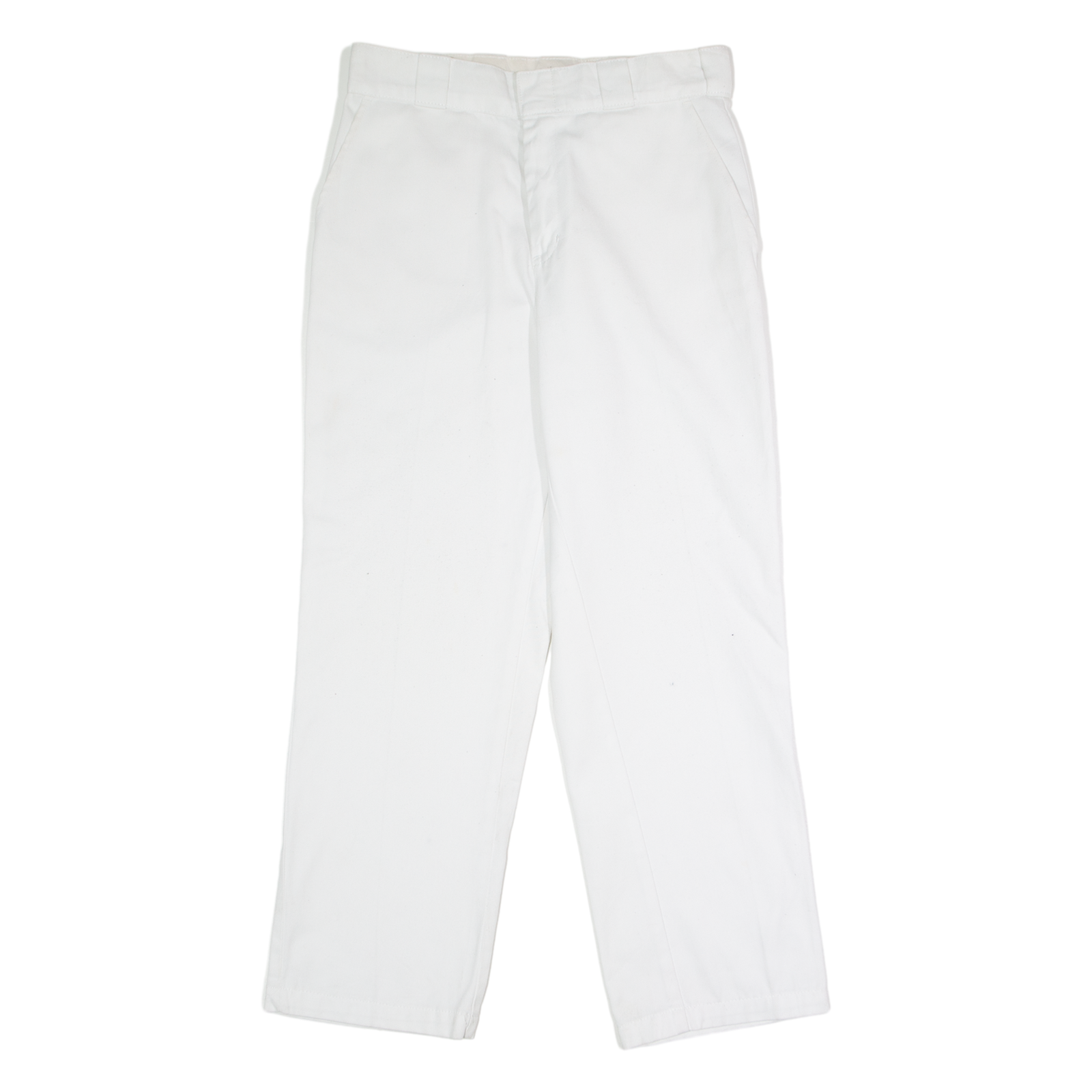 DICKIES X Urban Outfitters Workwear Womens Twill Trousers White Straight W30 L26 Refurbished - N/A refurbished available on Cerqular