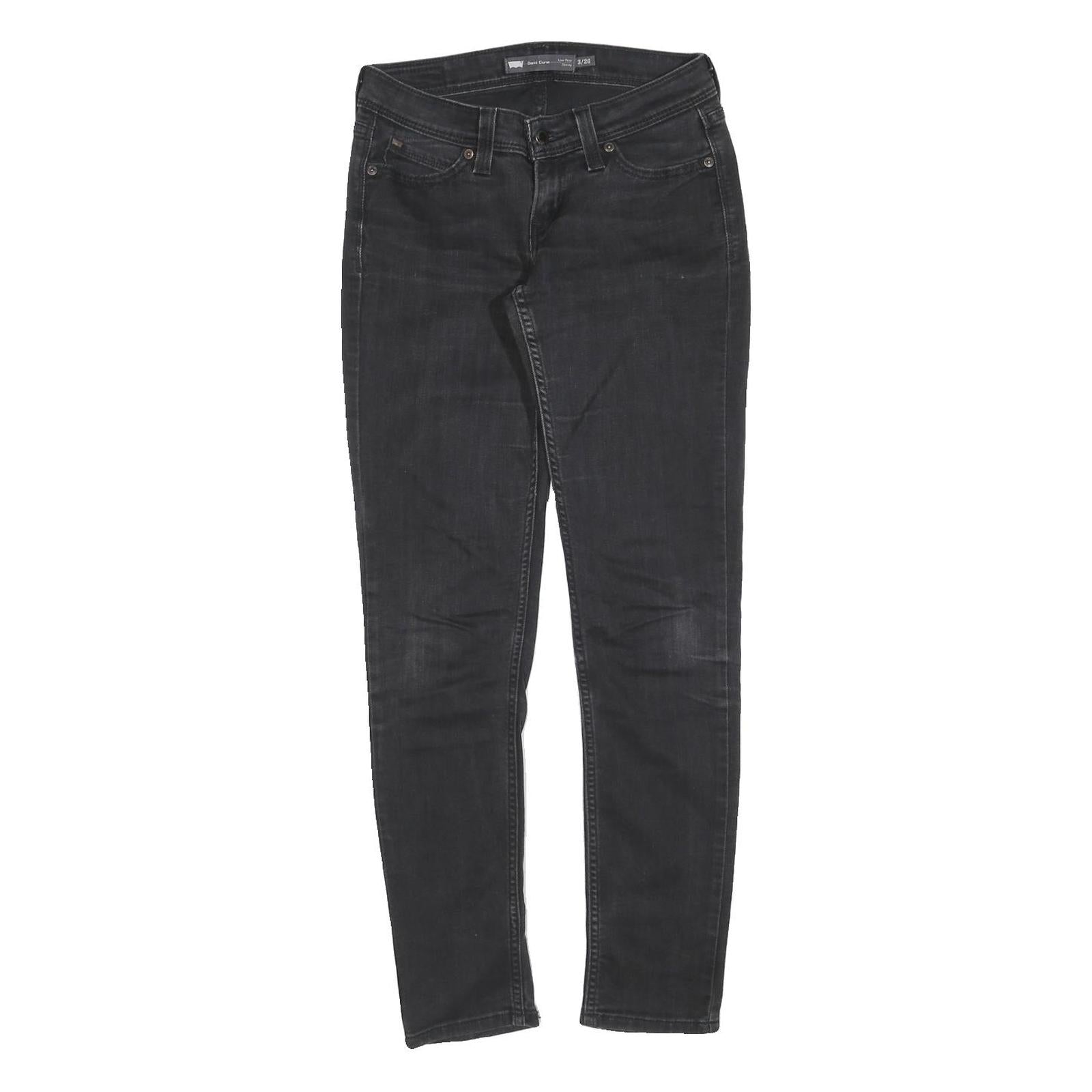 LEVI'S Womens Slim Black Denim Slim Skinny Jeans Cotton Blend W30 L29 Stylish Refurbished - N/A refurbished available on Cerqular