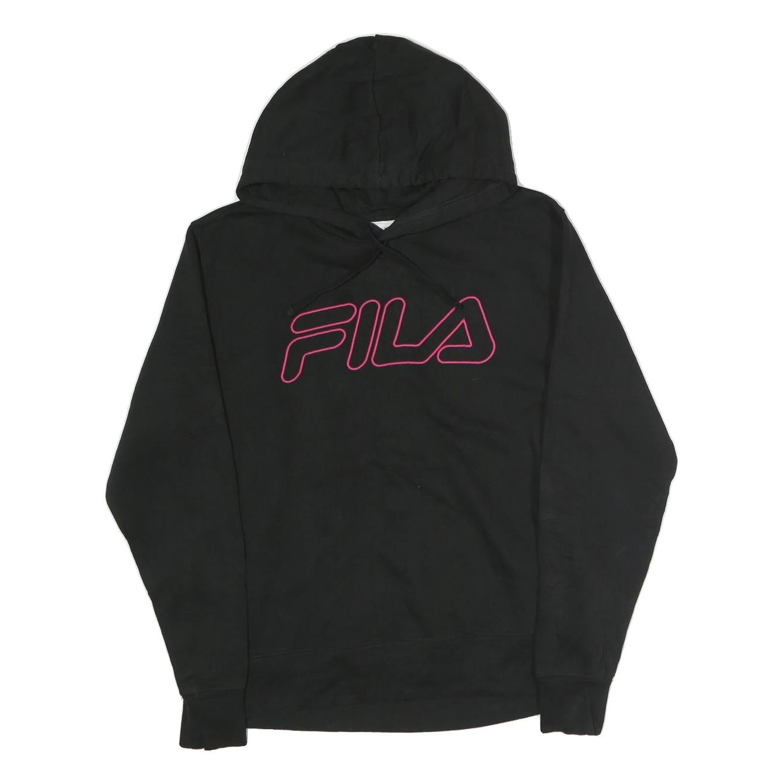 Buy FILA Womens Black Hoodie S Cotton Pullover Sweatshirt Logo Print Refurbished - $33.79 FILA Womens Black Hoodie S Cotton Pullover Sweatshirt Logo Print Refurbished - N/A refurbished available on Cerqular