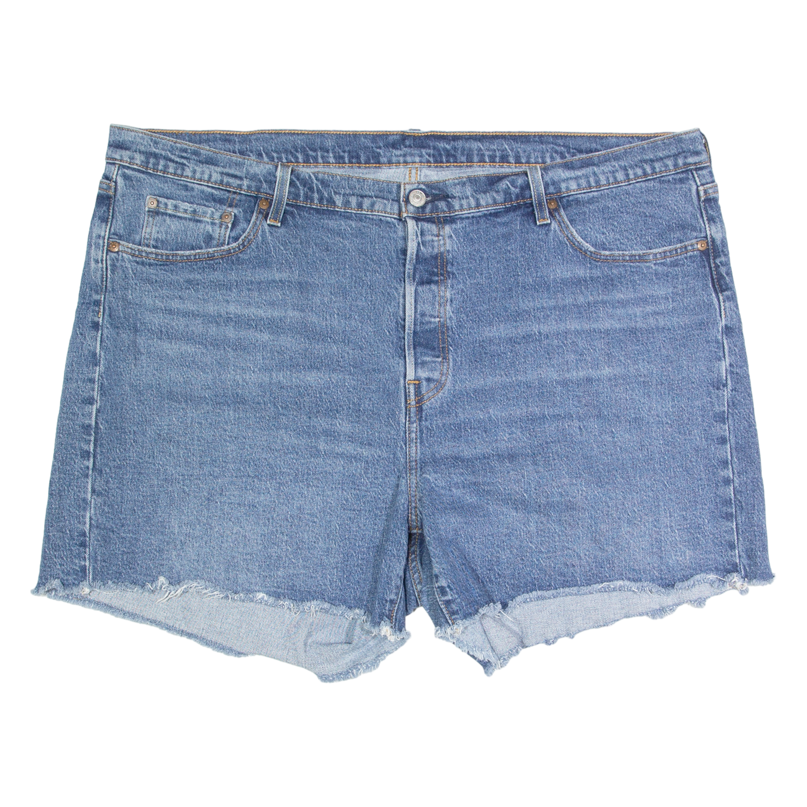 LEVI'S 501 Cut Off Womens Denim Shorts Blue 2XL W44 Refurbished - N/A refurbished available on Cerqular