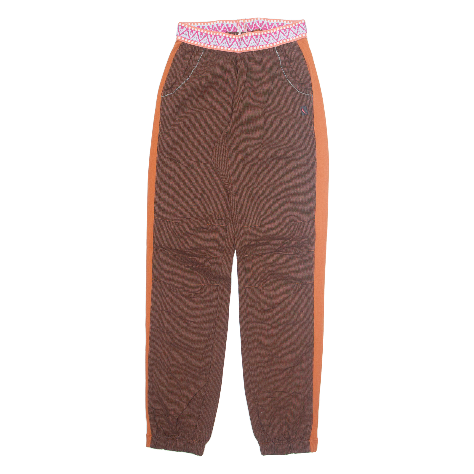 RED CHILLI Womens Trousers Brown Regular Tapered W24 L31 Refurbished - N/A refurbished available on Cerqular