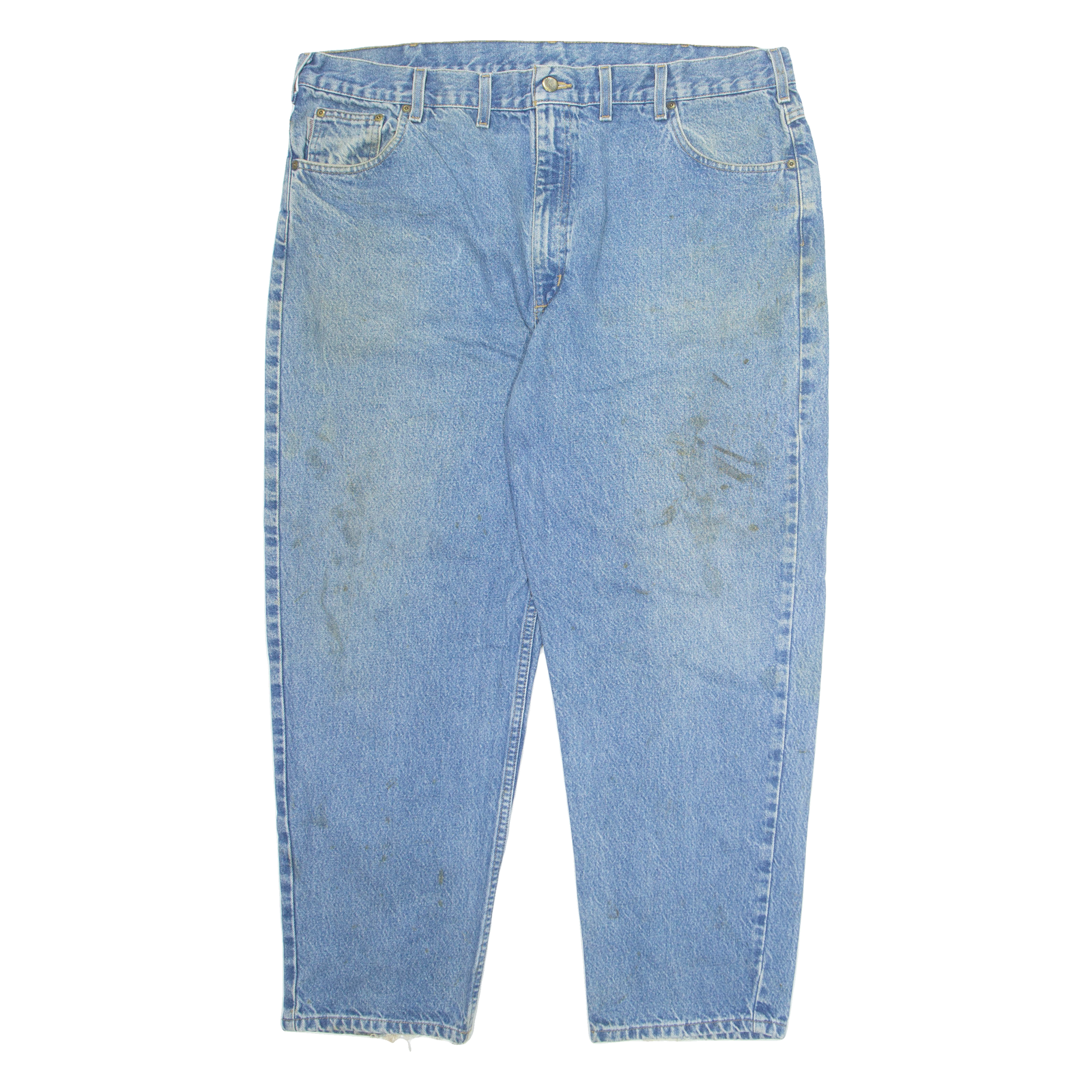 CARHARTT Mens Jeans Blue Regular Straight Stone Wash W44 L30 Refurbished - N/A refurbished available on Cerqular