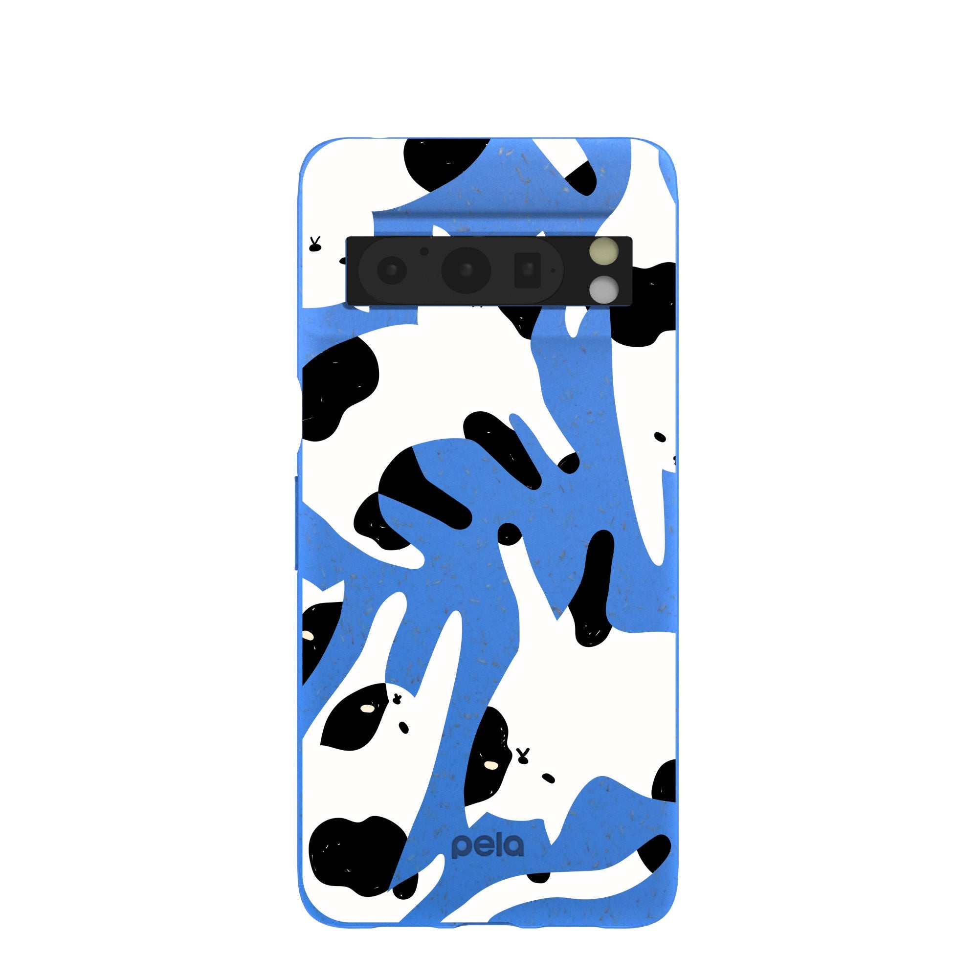 Electric Blue Cat Cow Google Pixel 8 Pro Case Refurbished - Pela Case refurbished available on Cerqular