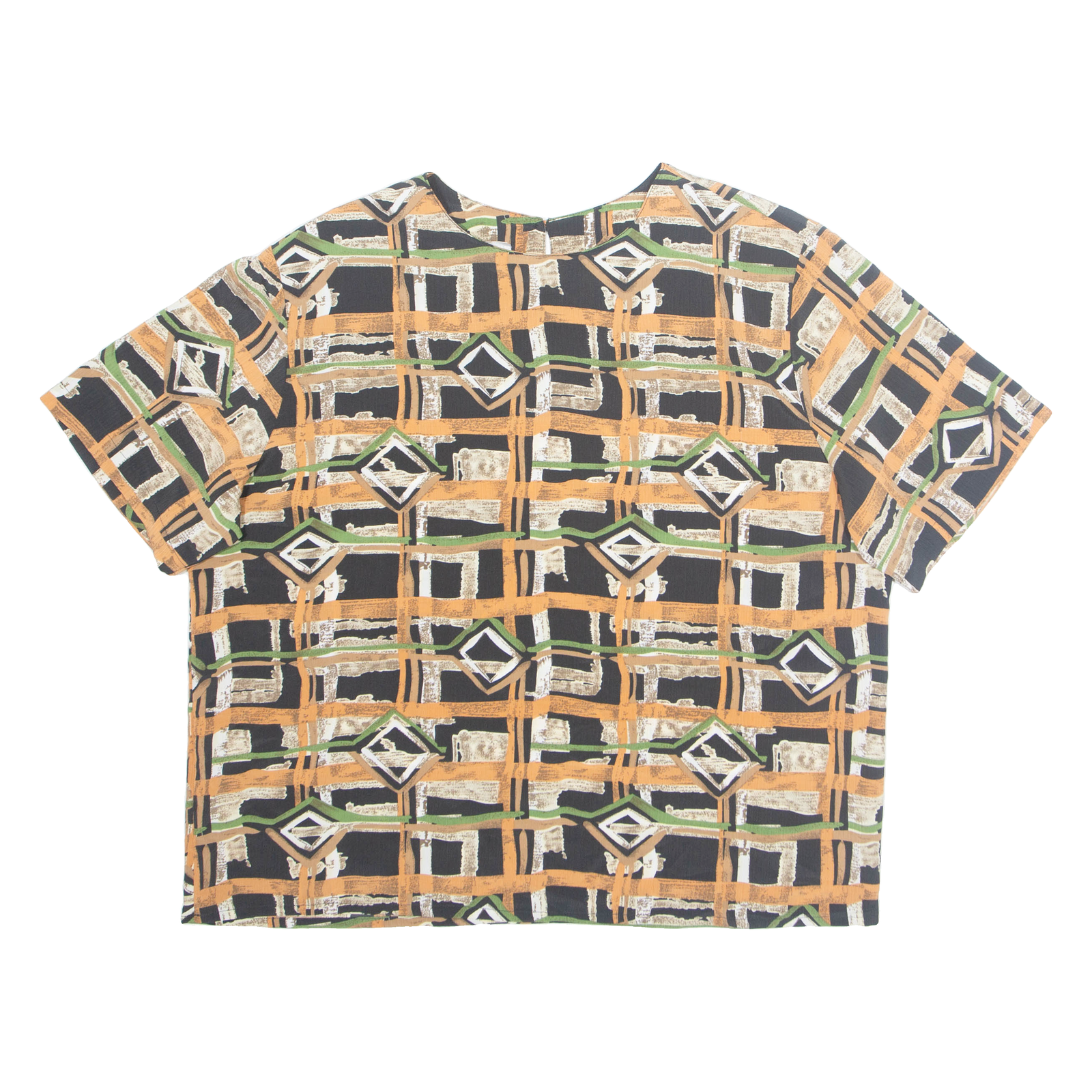 Womens Printed Top Brown Crazy Pattern L Refurbished - N/A refurbished available on Cerqular