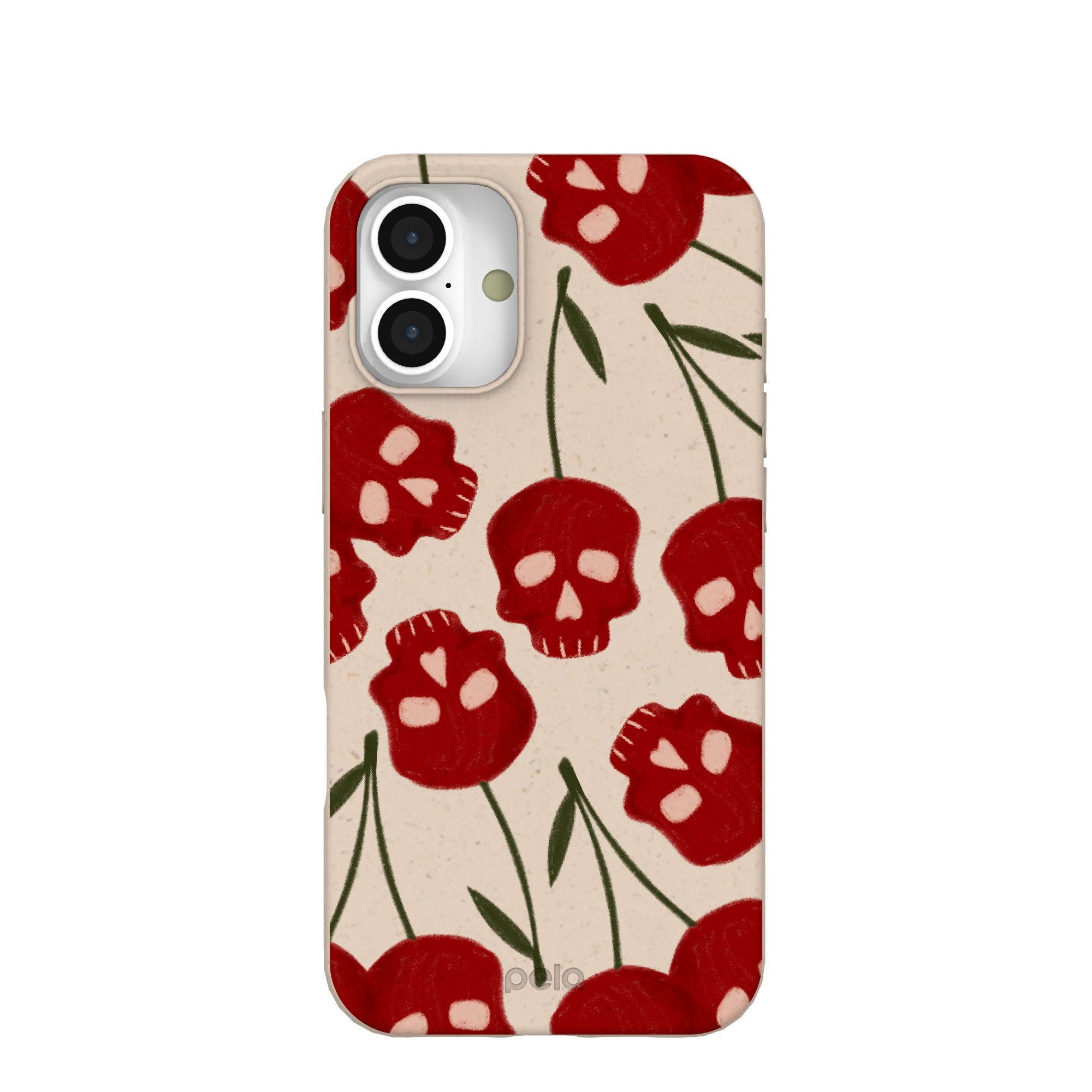 Seashell Scary Cherry iPhone 16 Plus Case Refurbished - Pela Case refurbished available on Cerqular
