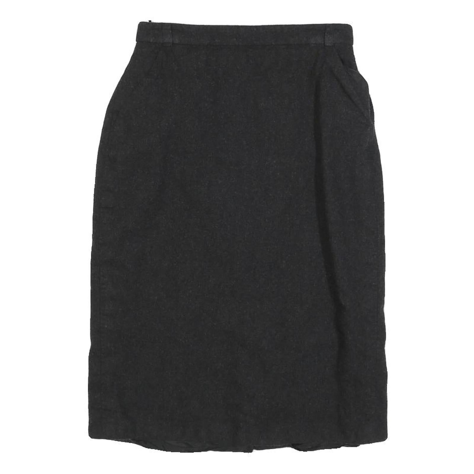 MAX MARA Womens Black Wool Pencil Knee Length Skirt UK 6 Elegant Formal Classic Refurbished - N/A refurbished available on Cerqular