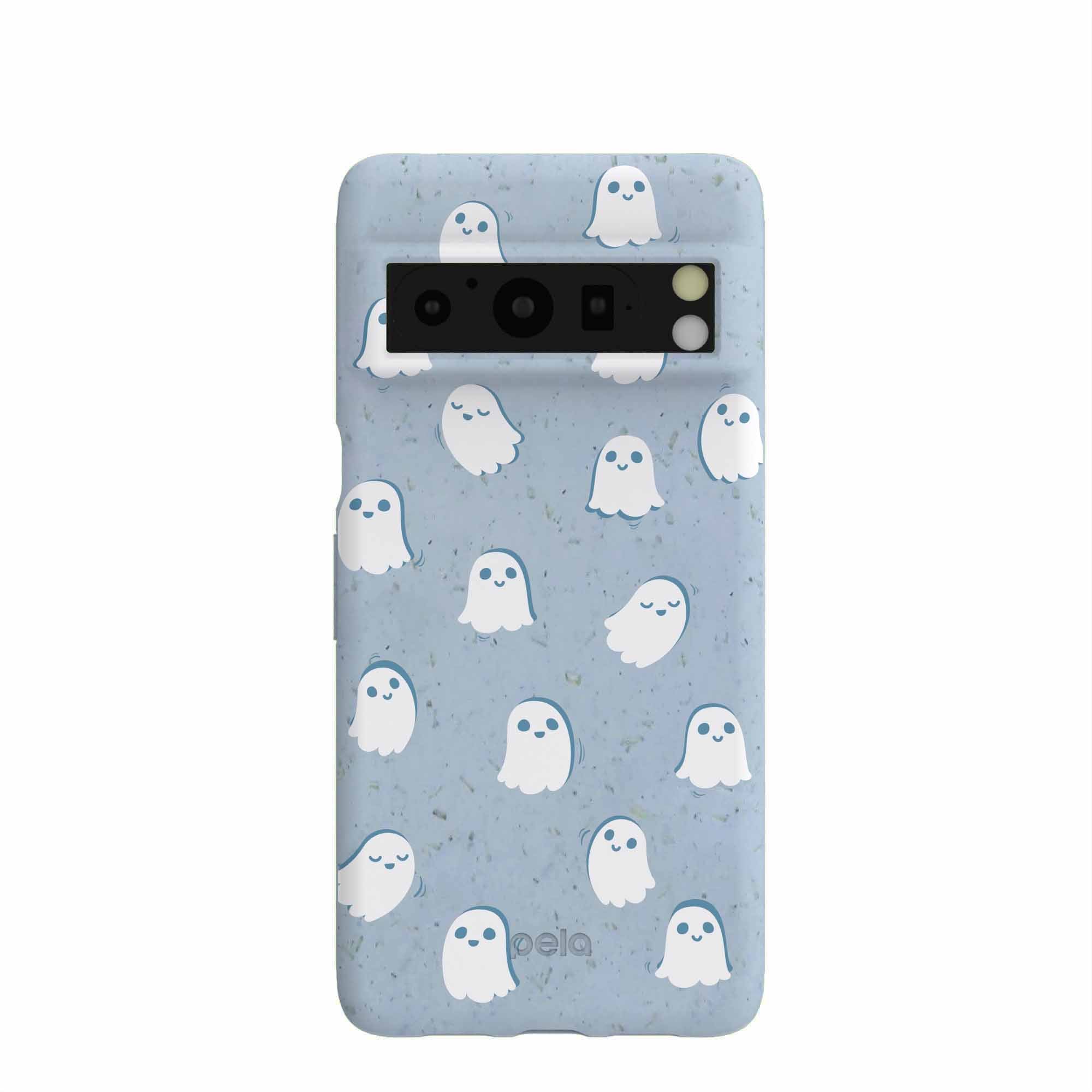 Powder Blue Ghostly Google Pixel 8 Pro Case Refurbished - Pela Case refurbished available on Cerqular