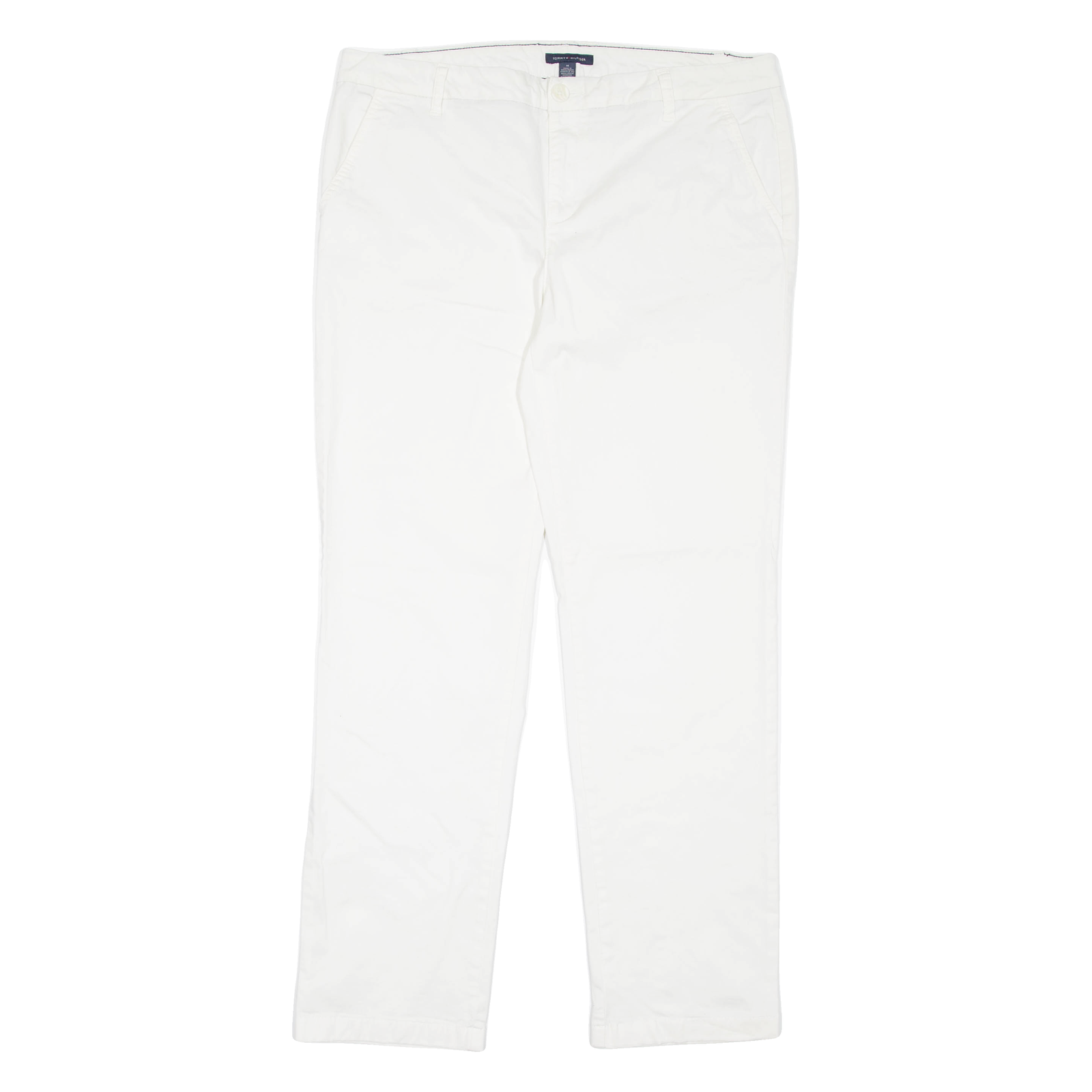 TOMMY HILFIGER Chino Womens Trousers White Regular Tapered W36 L31 Refurbished - N/A refurbished available on Cerqular