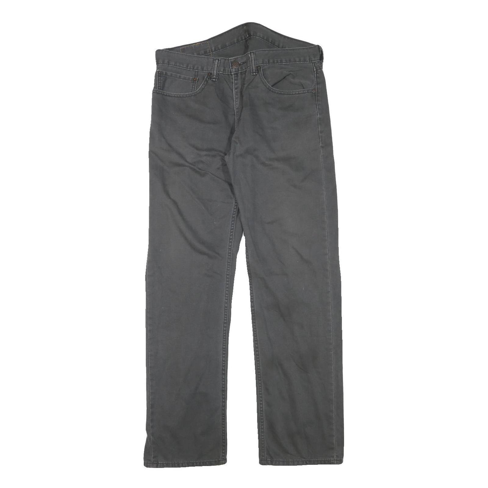 LEVI'S 505 Mens Jeans Black Regular Straight Denim Medium W34 L31 Zip Cotton Refurbished - N/A refurbished available on Cerqular