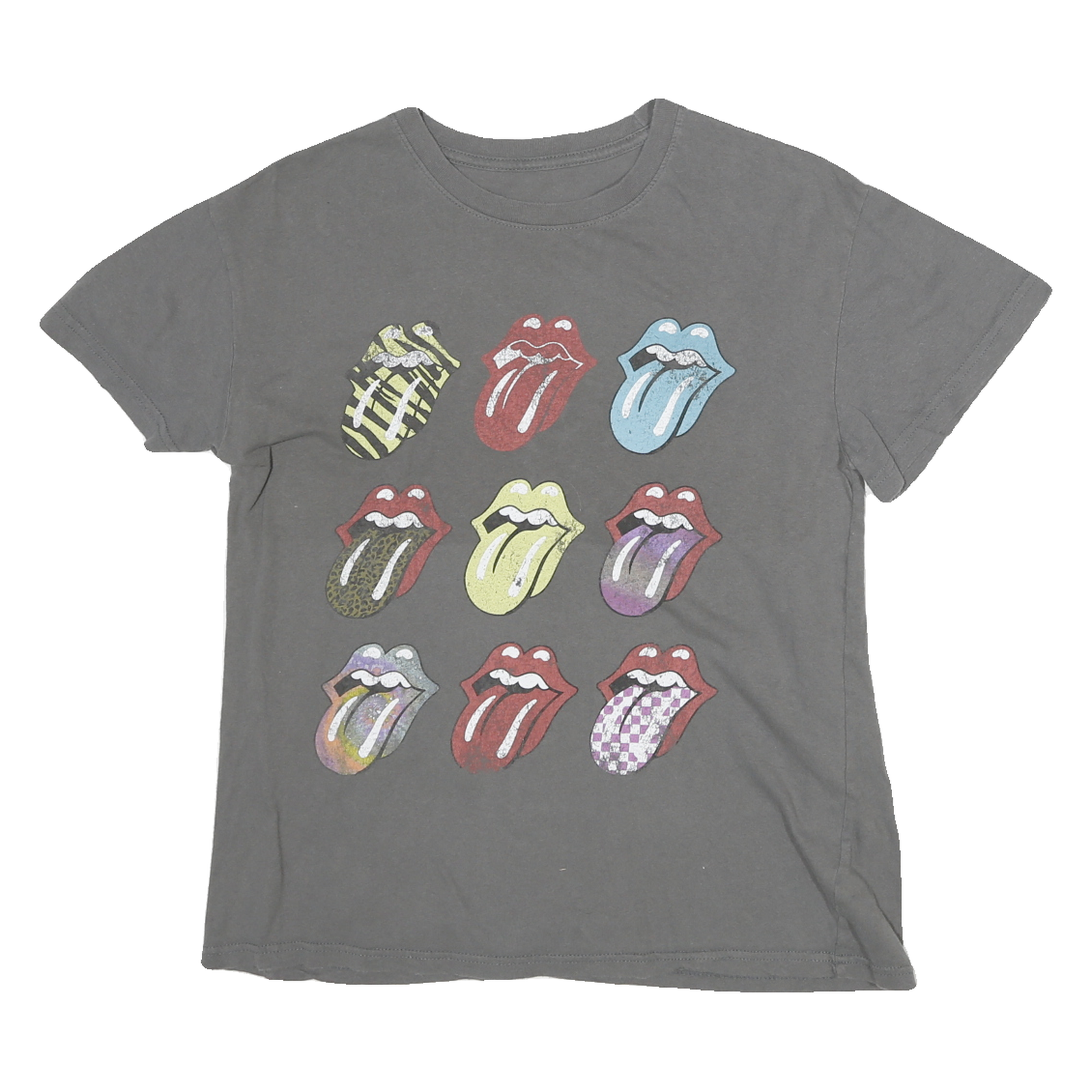 Buy ROLLING STONES Womens Grey Multi Logo Graphic T-Shirt M Short Sleeve Crew Neck Refurbished - $16.89 ROLLING STONES Womens Grey Multi Logo Graphic T-Shirt M Short Sleeve Crew Neck Refurbished - N/A refurbished available on Cerqular