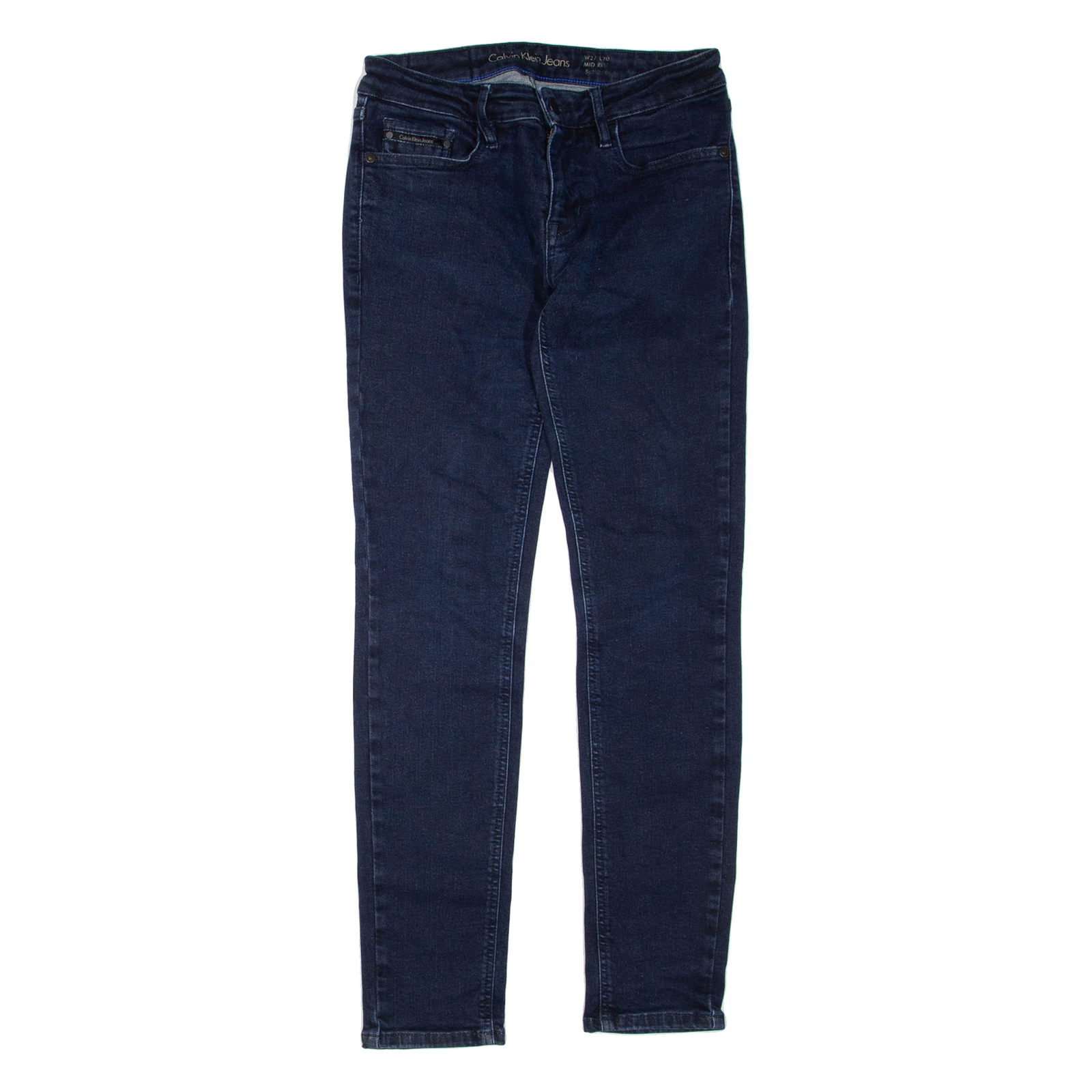CALVIN KLEIN JEANS Womens Jeans Blue Regular Skinny W27 L30 Refurbished - N/A refurbished available on Cerqular