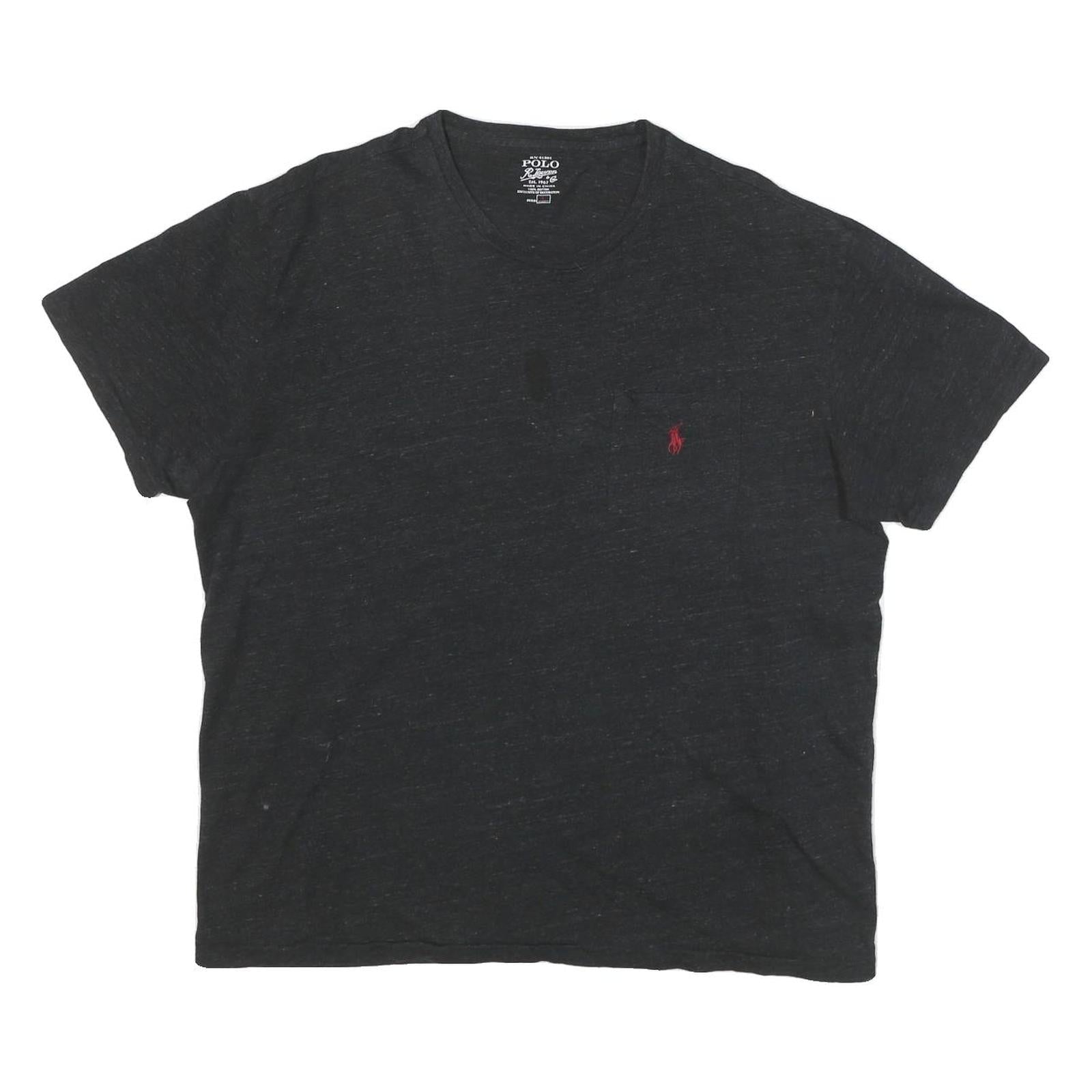 POLO RALPH LAUREN Mens Black Pocket T-Shirt L Short Sleeve Crew Neck Classic Refurbished - N/A refurbished available on Cerqular