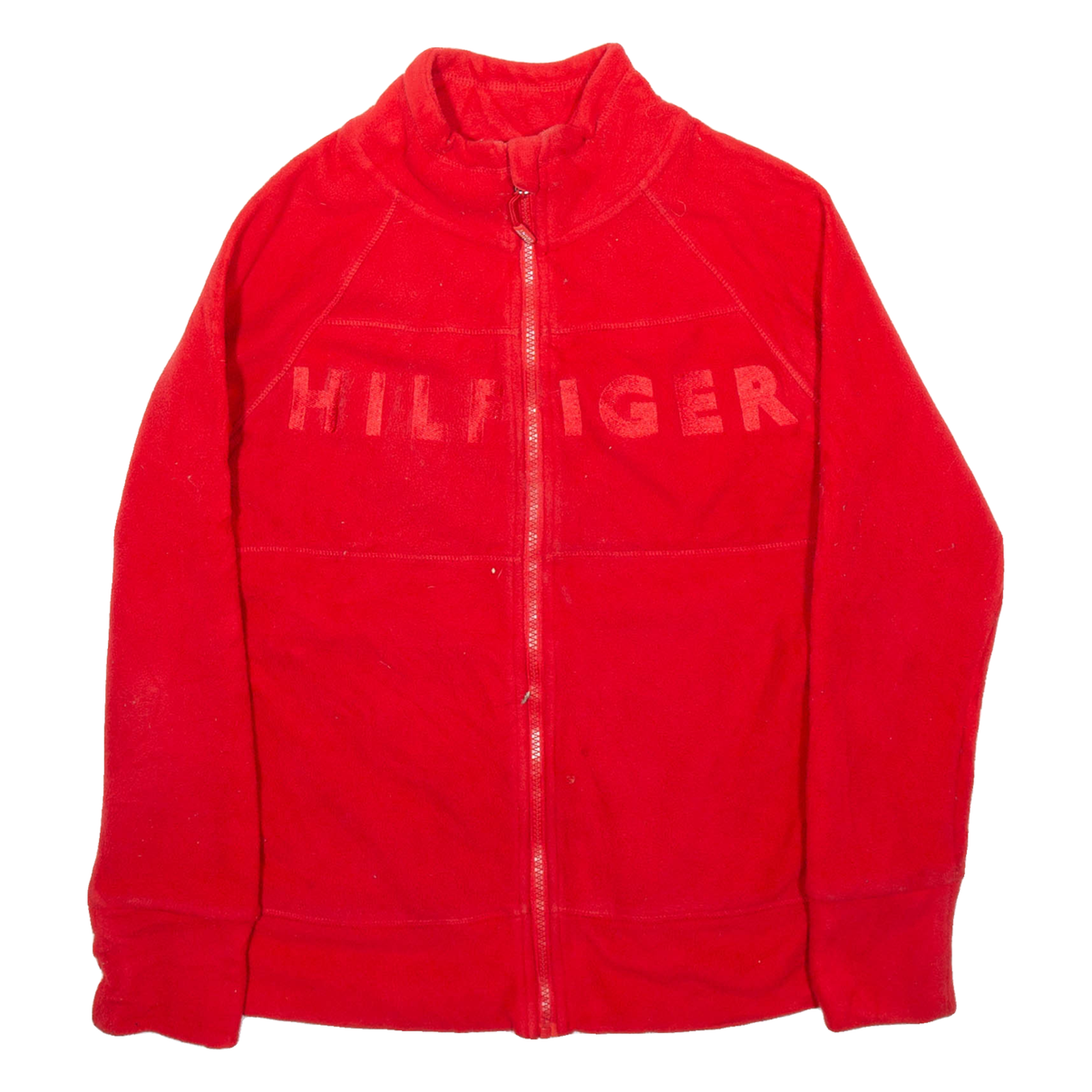 TOMMY HILFIGER Mens Fleece Jacket Red XS Refurbished - N/A refurbished available on Cerqular