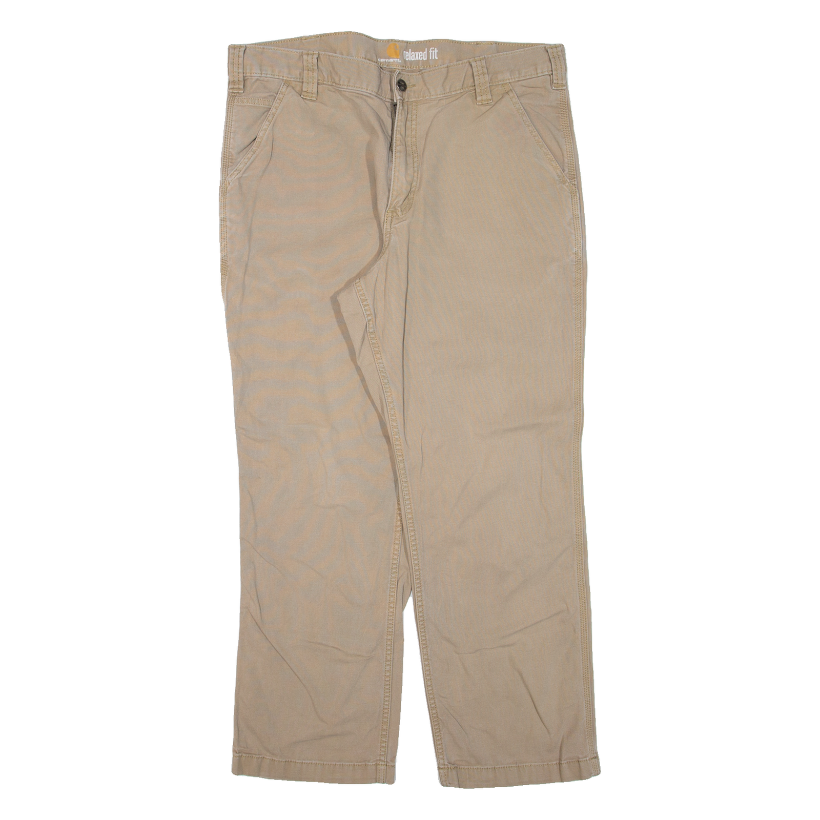 CARHARTT Workwear Mens Trousers Beige Relaxed Straight W36 L26 Refurbished - N/A refurbished available on Cerqular