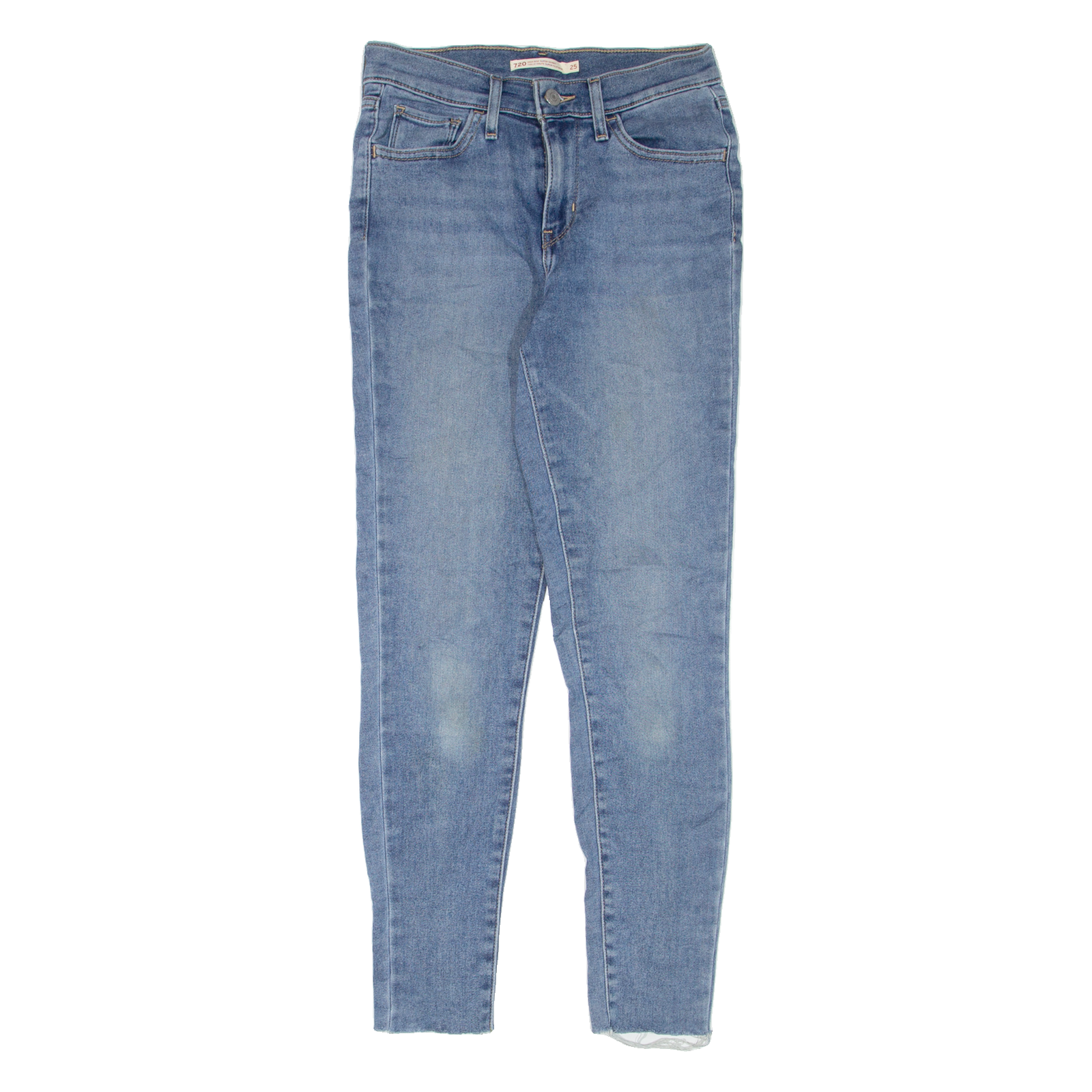 LEVI'S 720 High Rise Womens Jeans Blue Slim Skinny Stone Wash W25 L27 Refurbished - N/A refurbished available on Cerqular