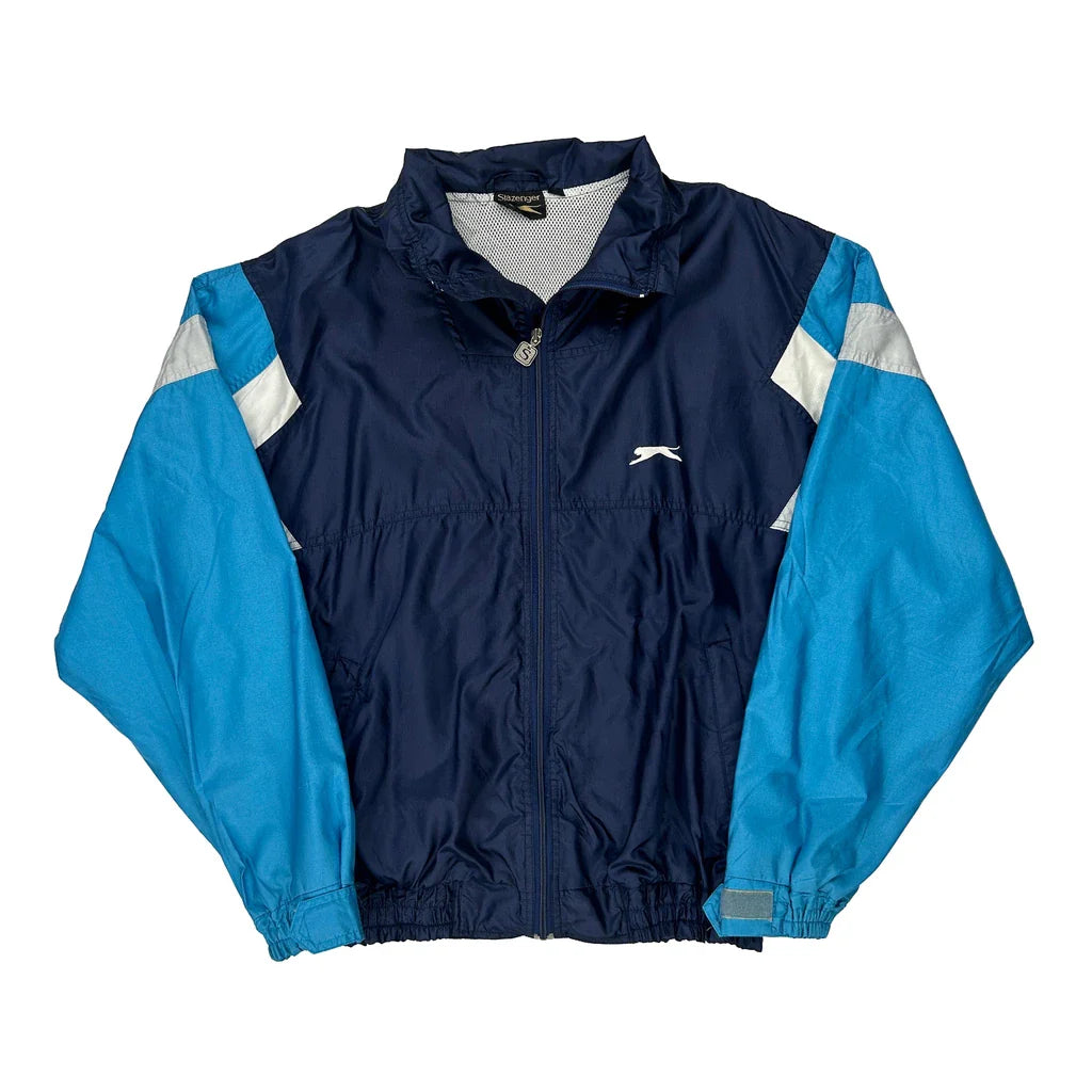 Slazenger Shell Jacket - XL Blue Polyester Refurbished - Thrifted (note: this is a term often used to describe second- refurbished available on Cerqular