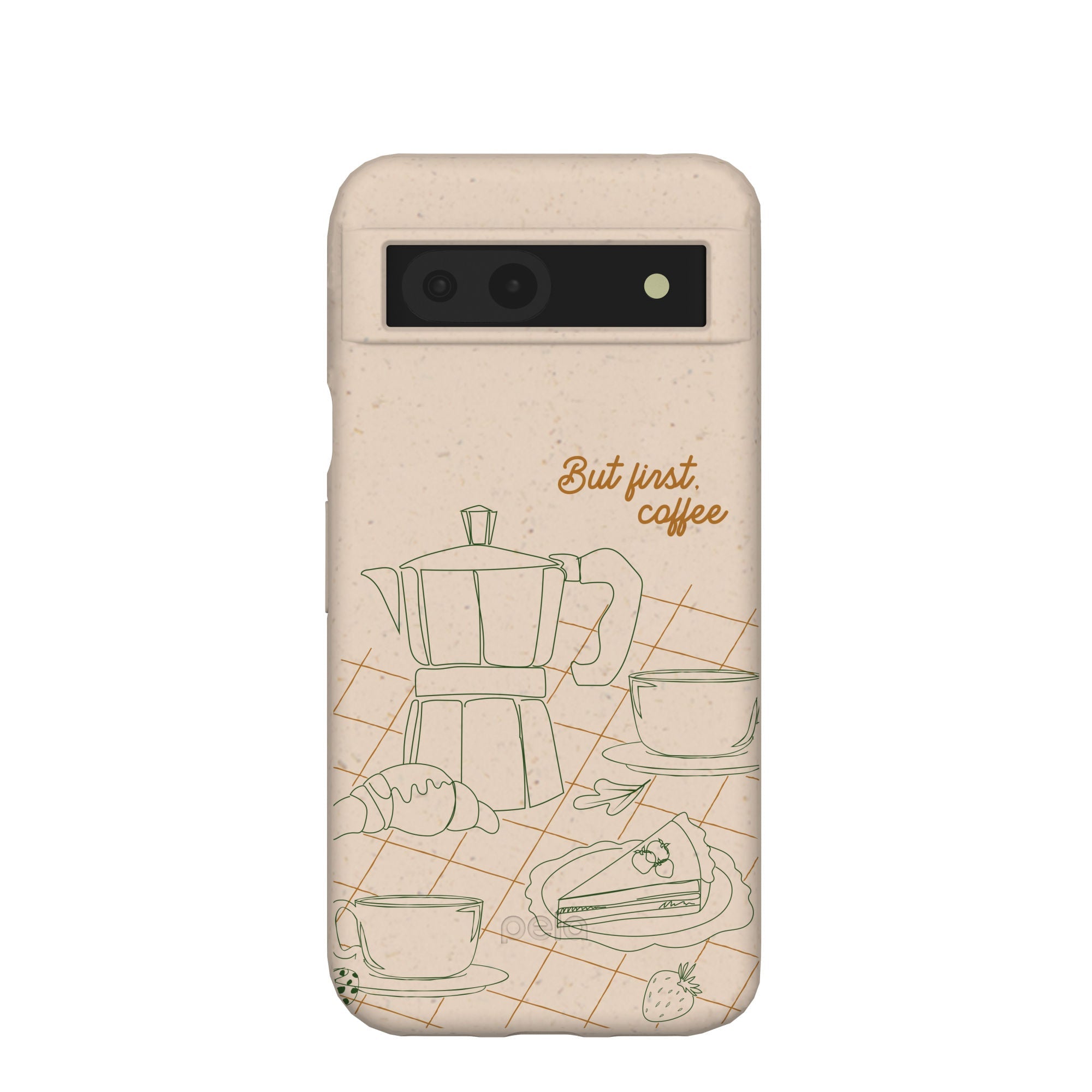Seashell But First Google Pixel 8a Case Refurbished - Pela Case refurbished available on Cerqular