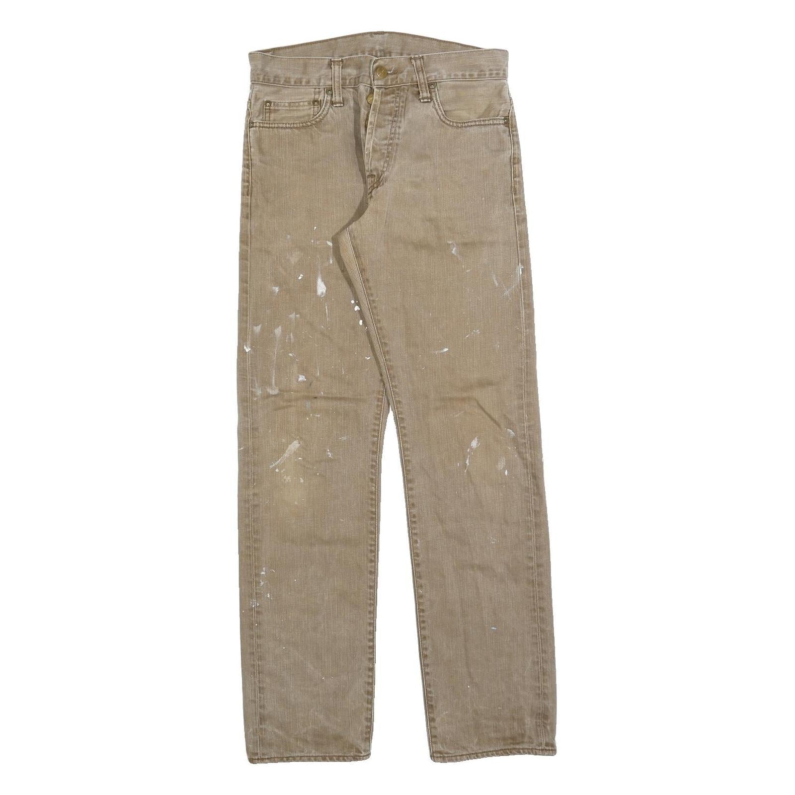 Buy CARHARTT Mens Slim Beige Denim Jeans W29 L32 Paint Splattered Workwear Refurbished - $40.29 CARHARTT Mens Slim Beige Denim Jeans W29 L32 Paint Splattered Workwear Refurbished - N/A refurbished available on Cerqular
