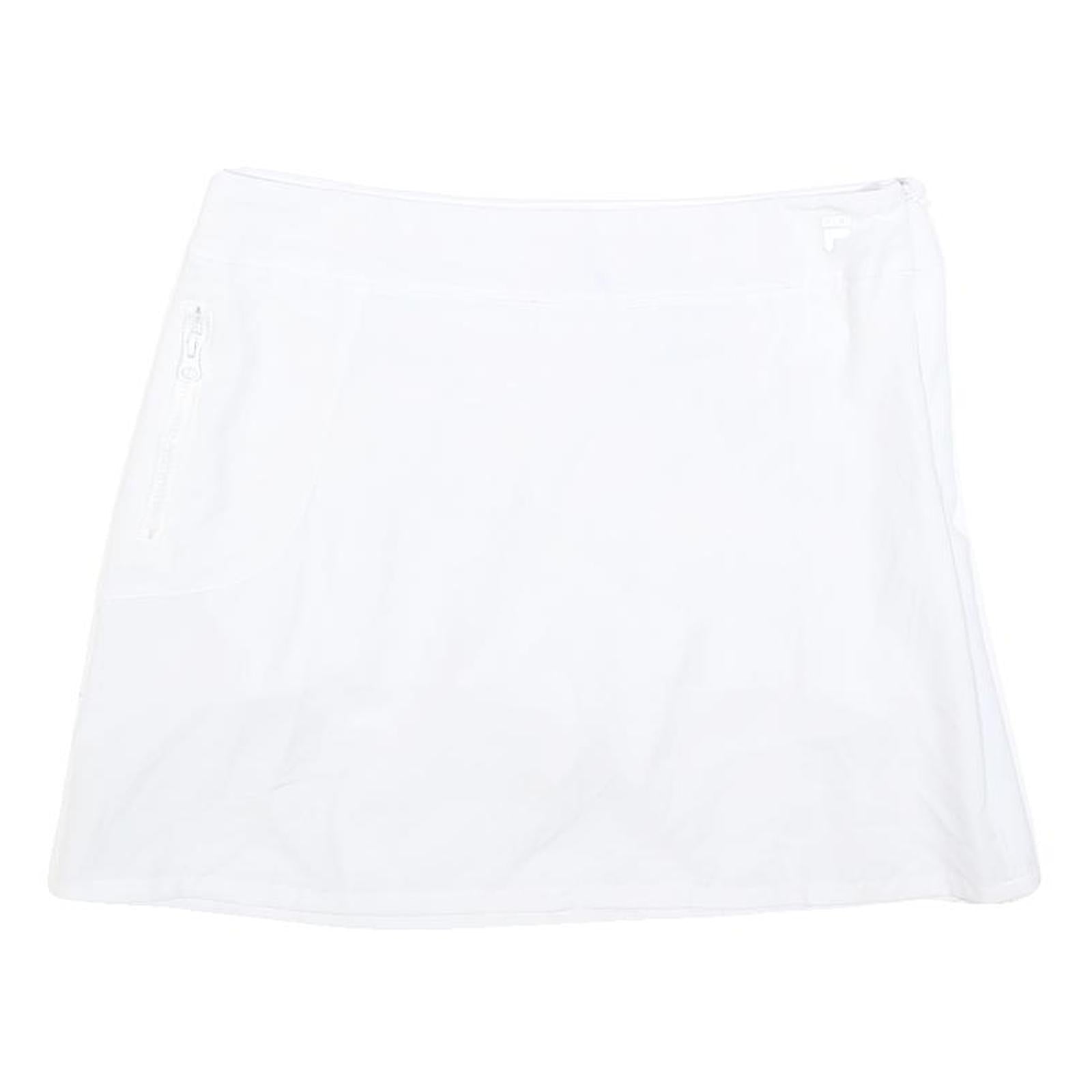 FILA Womens White Skater Short Skort Polyester Blend M Casual Activewear Refurbished - N/A refurbished available on Cerqular