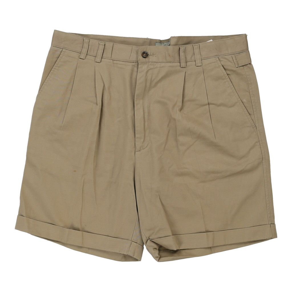 James Dillon Chino Shorts - 38W 8L Beige Cotton Refurbished - Thrifted (note: this is a term often used to describe second- refurbished available on Cerqular