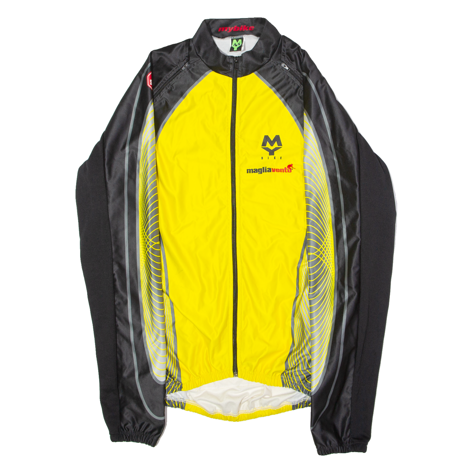 MYBIKE Cycling Mens Track Jacket Yellow Colourblock 3XL Refurbished - N/A refurbished available on Cerqular