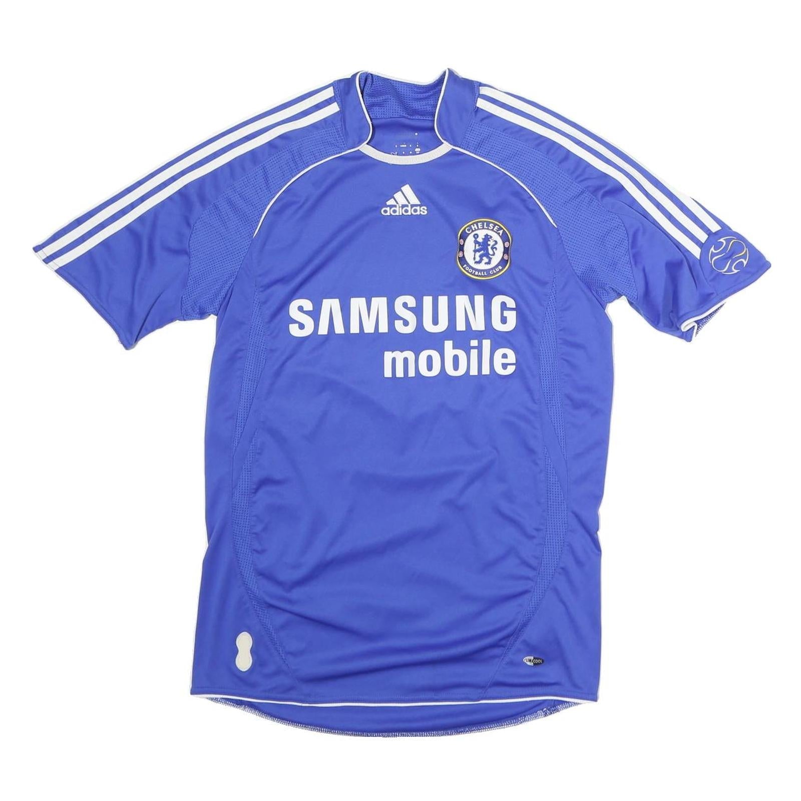 ADIDAS Mens Blue Chelsea Football Club S Short Sleeve Round Neck Football Shirt Refurbished - N/A refurbished available on Cerqular
