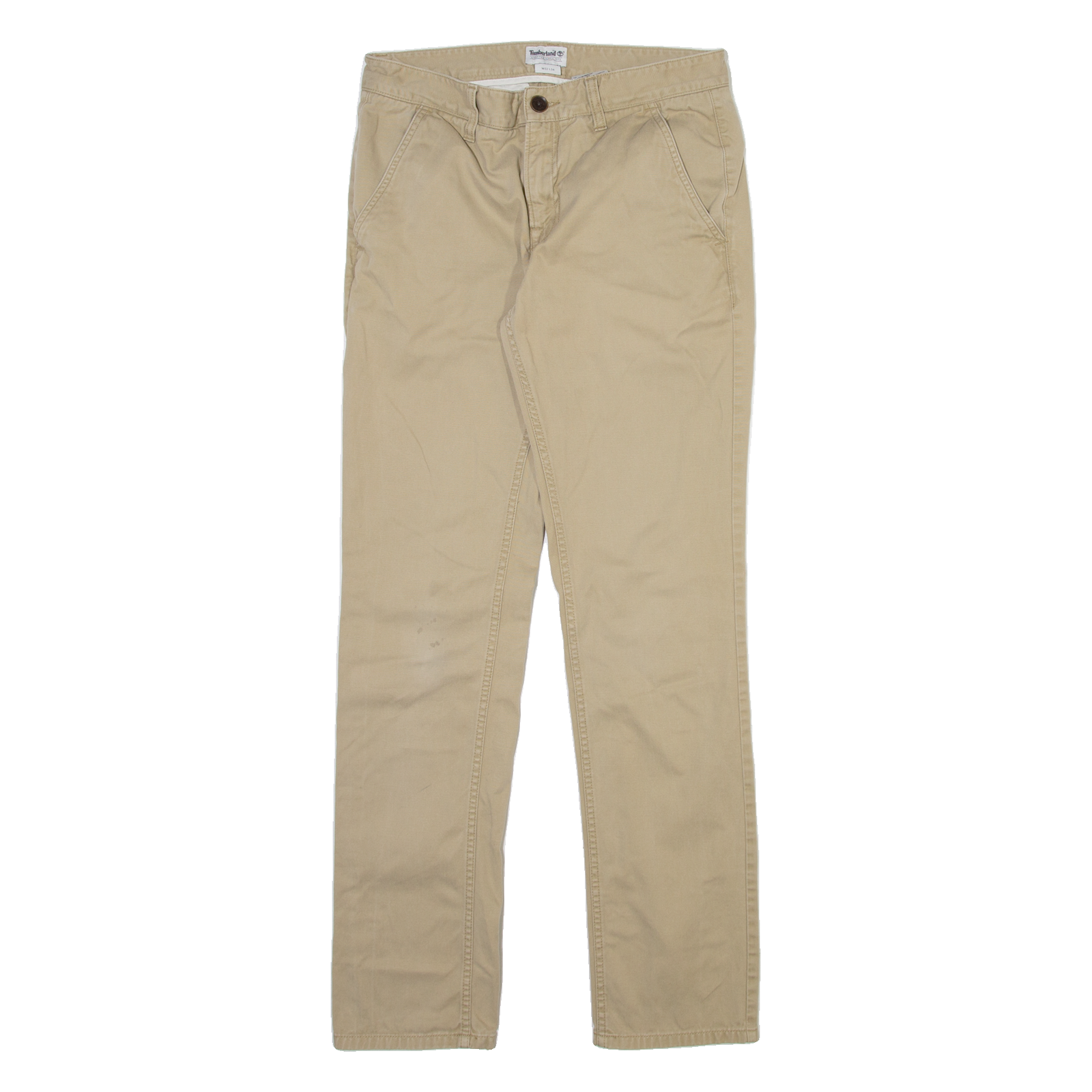 TIMBERLAND Mens Trousers Beige Slim Straight W32 L34 Refurbished - N/A refurbished available on Cerqular