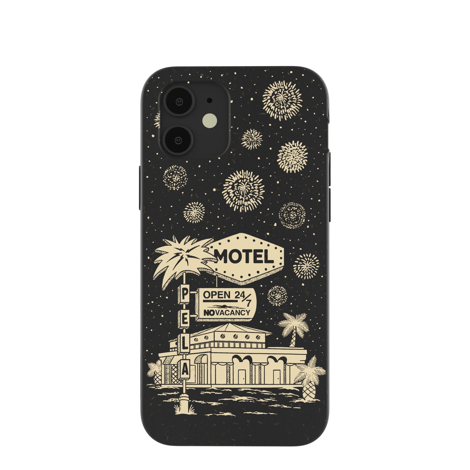 Black Motel Pela iPhone 12/ iPhone 12 Pro Case Refurbished - Pela Case refurbished available on Cerqular
