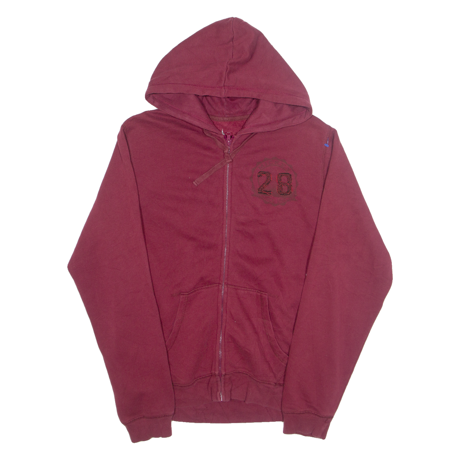 DISNEY Mickey Womens Maroon Hoodie Full Zip USA L Refurbished - N/A refurbished available on Cerqular