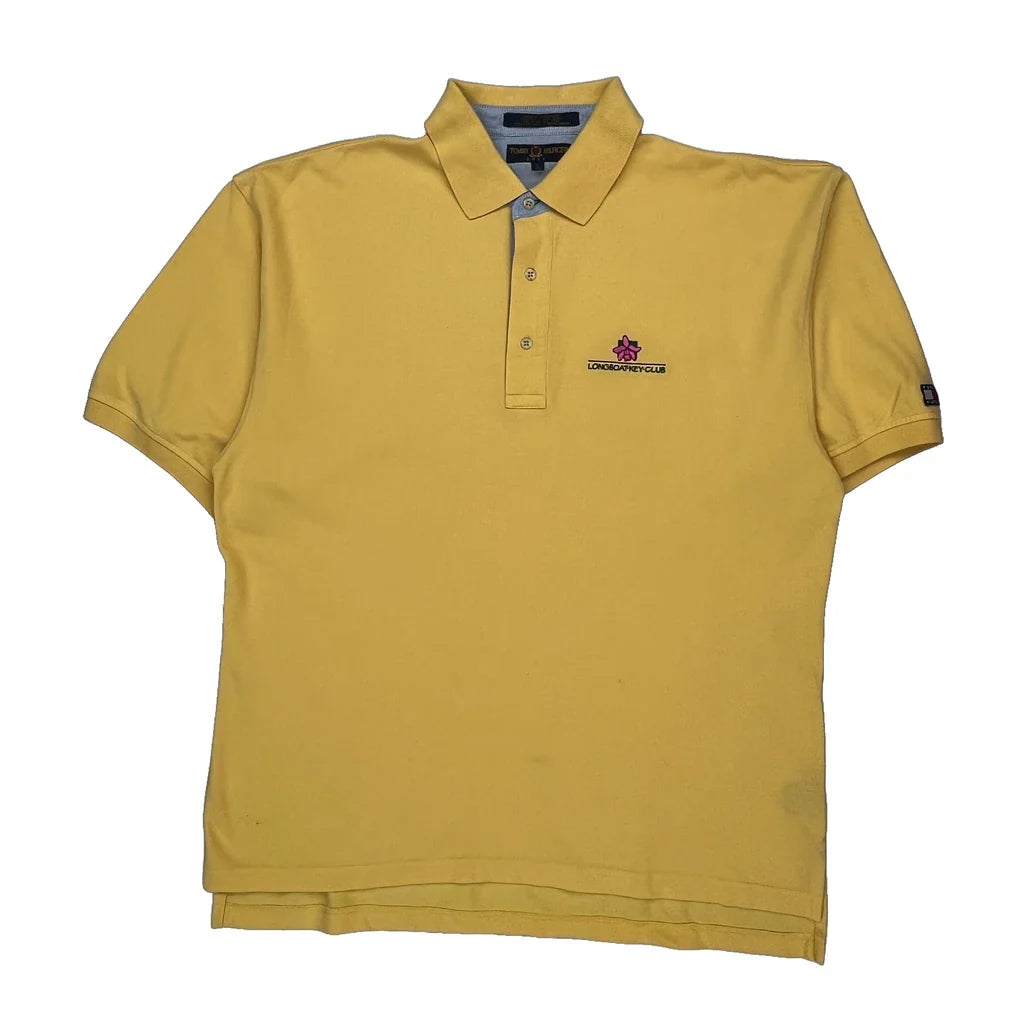Buy Tommy Hilfiger Polo Shirt - Large Yellow Cotton Refurbished - $24.11 Tommy Hilfiger Polo Shirt - Large Yellow Cotton Refurbished - Thrifted (note: this is a term often used to describe second- refurbished available on Cerqular