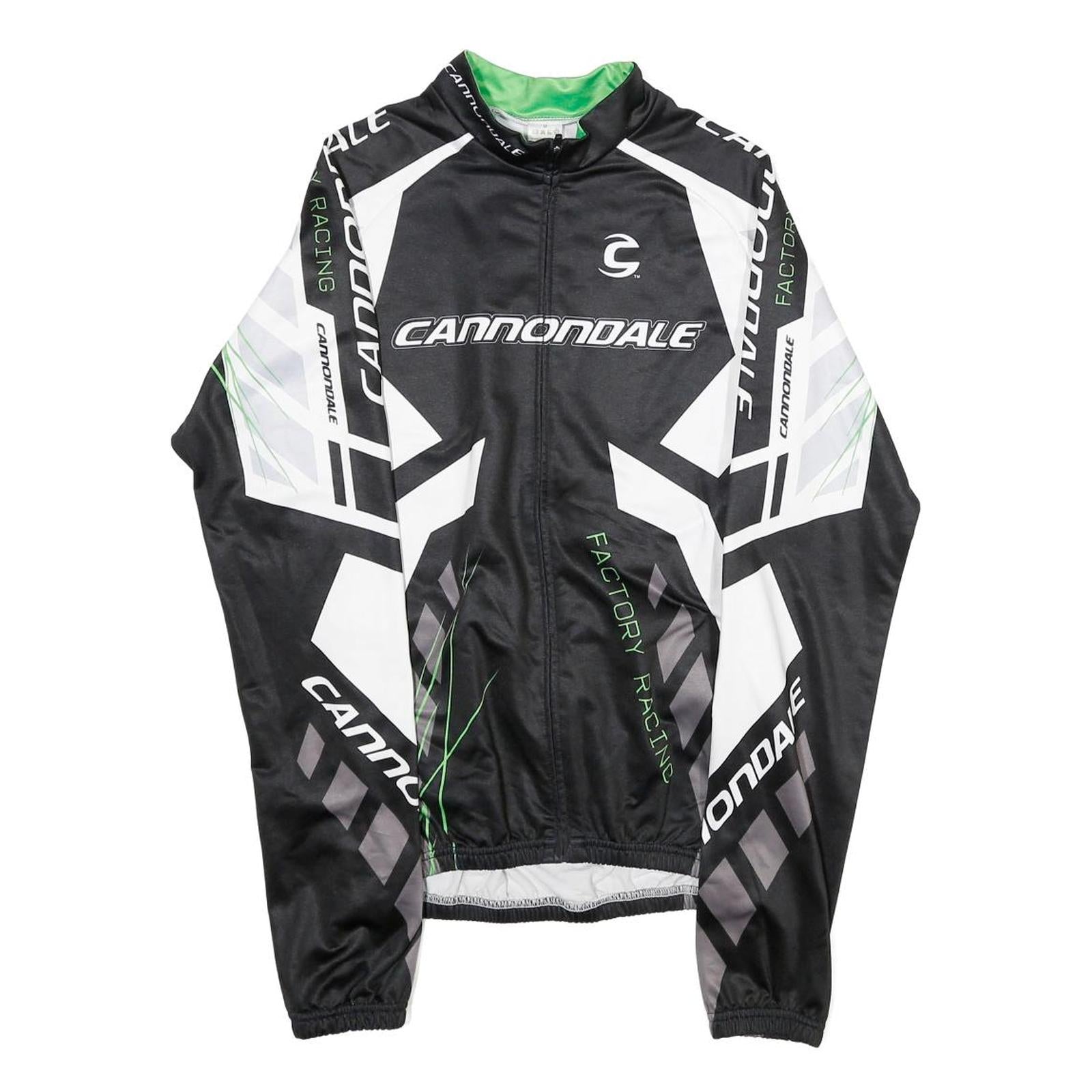 CANNONDALE Mens Black White Green Factory Racing Cycling Jersey M Long Sleeve Refurbished - N/A refurbished available on Cerqular